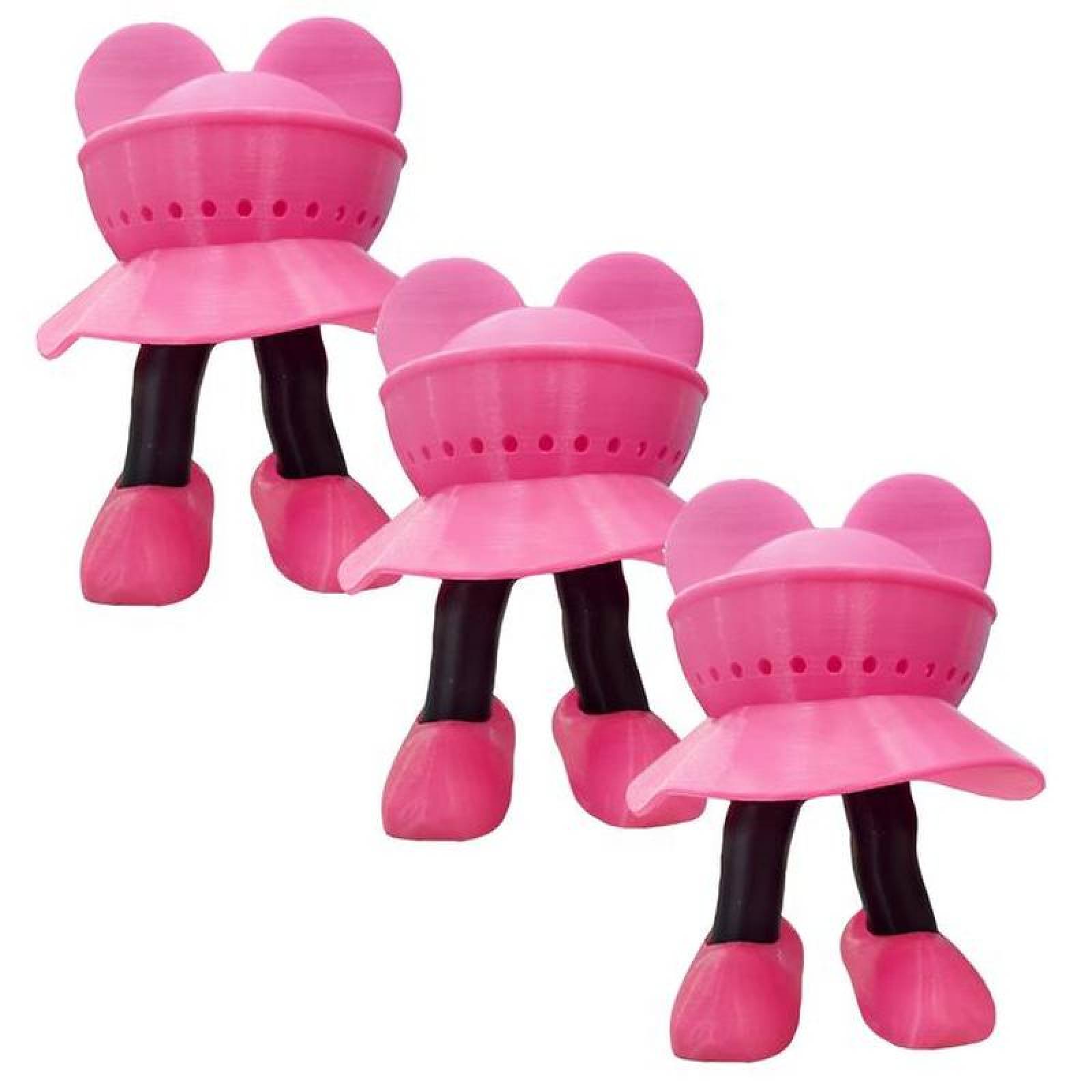 Minnie Base para Alexa Minnie MXNXM-003-1 3 Pzs 20x20x17cm Rosa y Negro No incluye Alexa Echo ni Cargador, AlexaMinnie