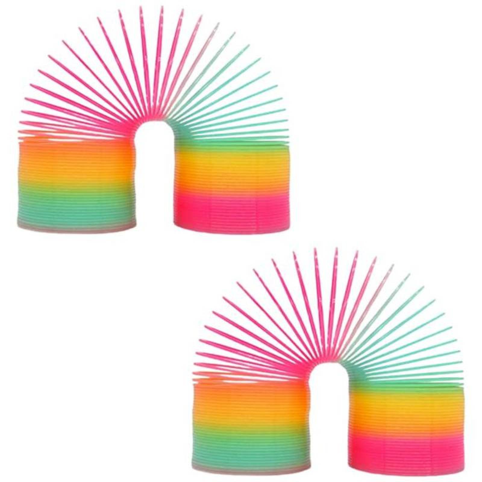 Juguete de Resorte para Niños MXSGW-002-2 2 pzas Plástico PVC Unisex mas3 años Colores al Azar, SpringWorm