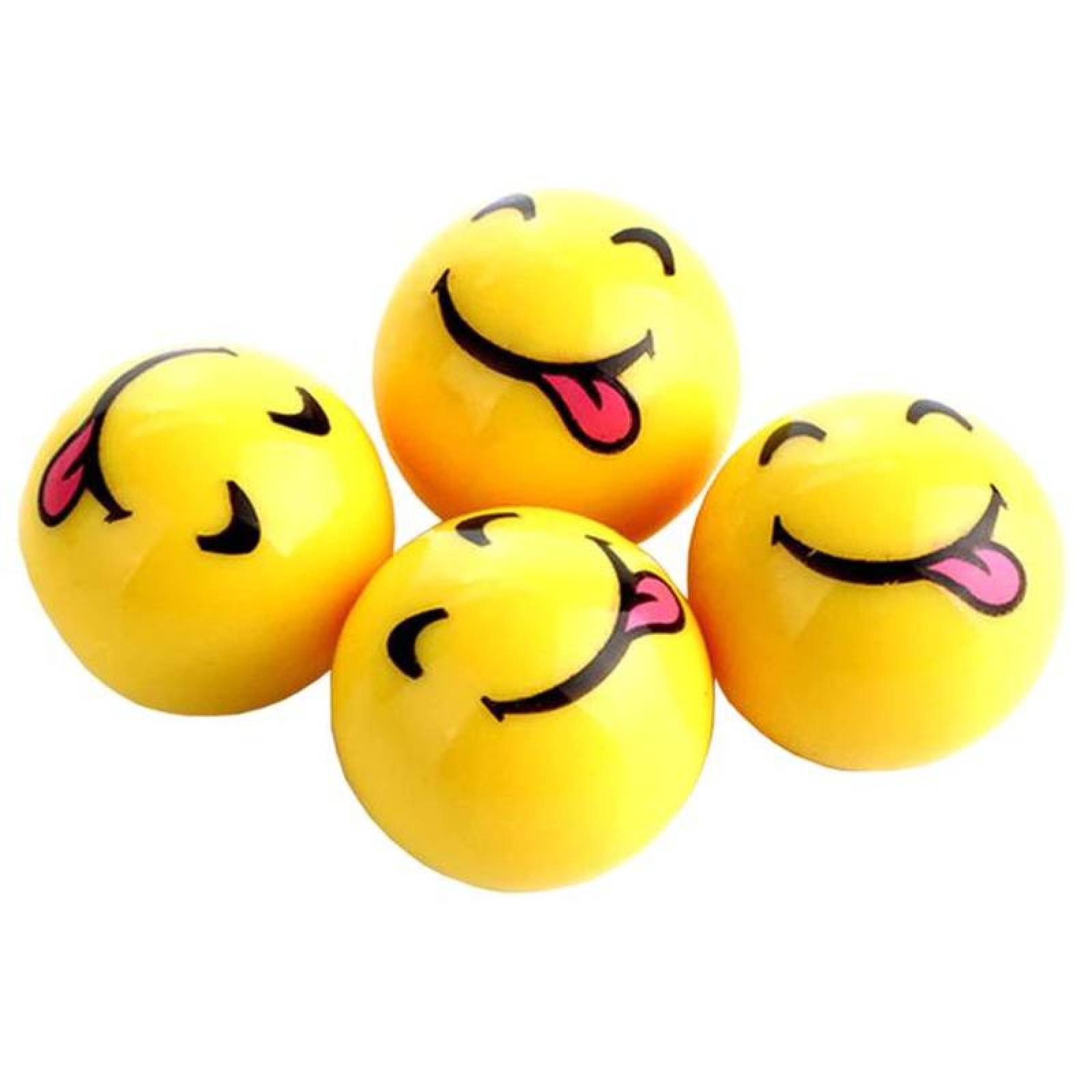 Tapas de Emoji para Bicicletas MXTON-002-2 8 pzas 1,9x1,9cm Plástico ABS Amarillo Tapón de Emoji para Llantas, TongiTap