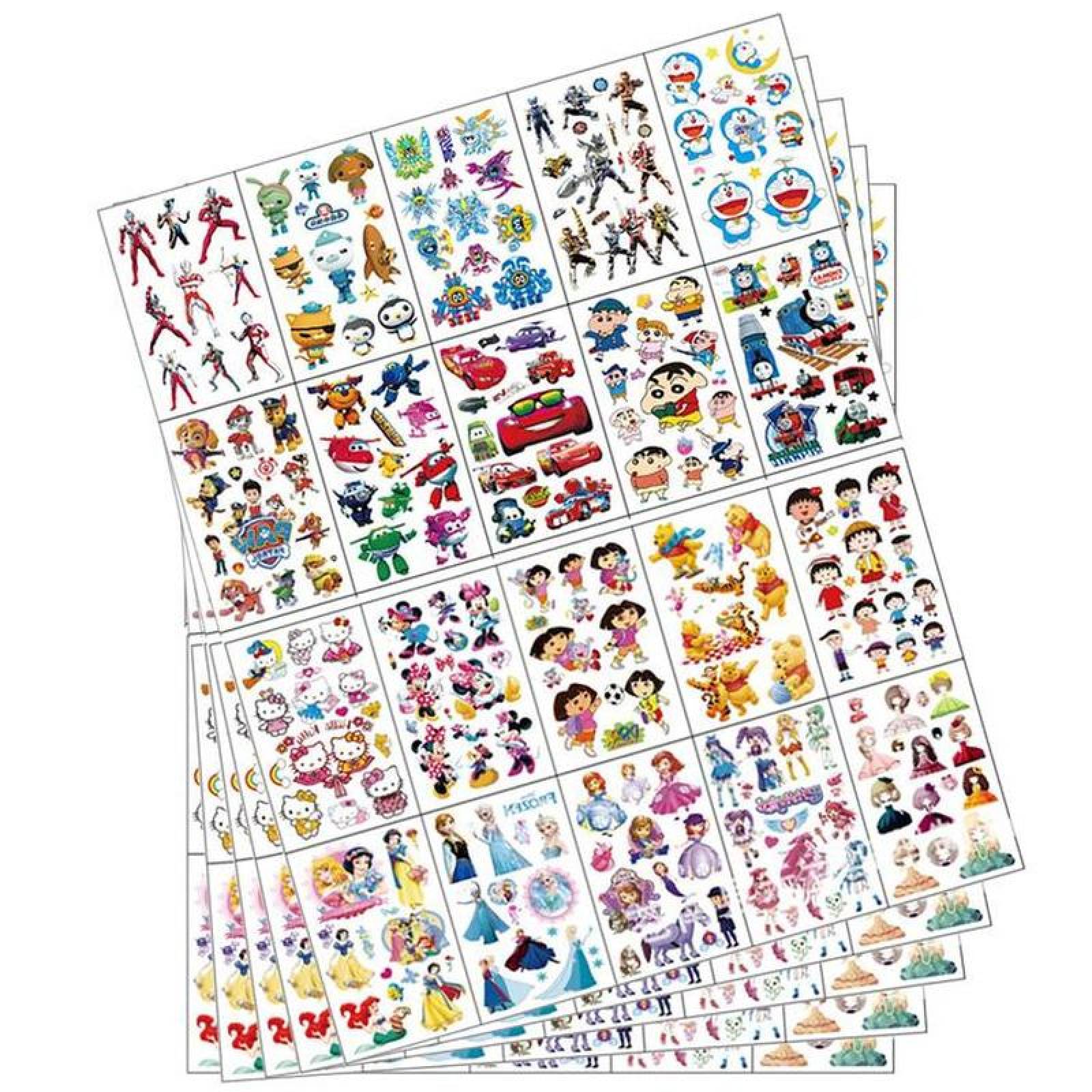 Tatuaje Fácil de Usar MXTSK-005-2 100 Plantillas en 5 Paquetes 6,3x9,7cm Tatuaje Temporal, Deckids