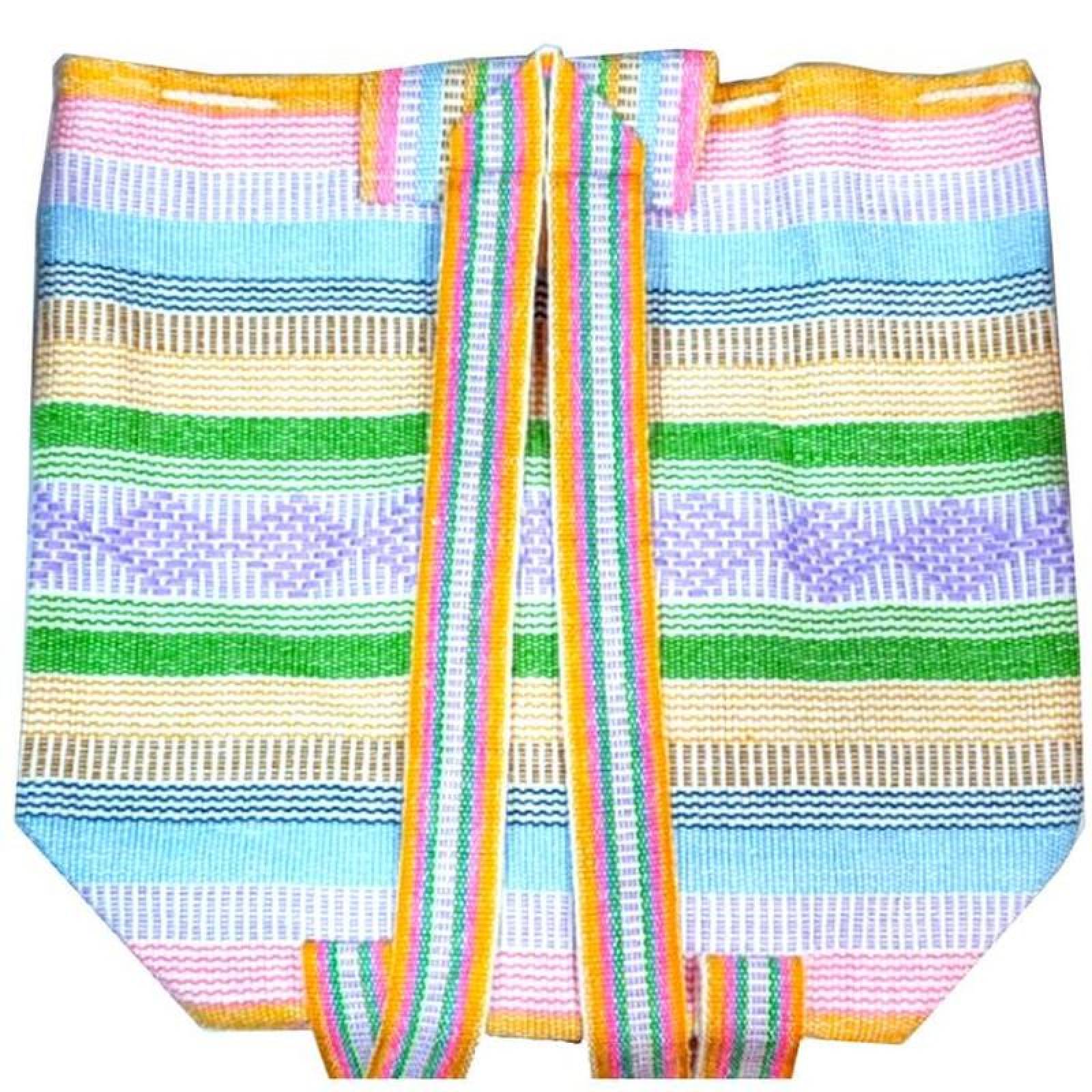 Mochila Hecha a Mano or Mexicanos MXXIC-002-11 2 Pza 10Kg RosaVerdeMorado Hechas a Mano HiloEstambre, XiColors