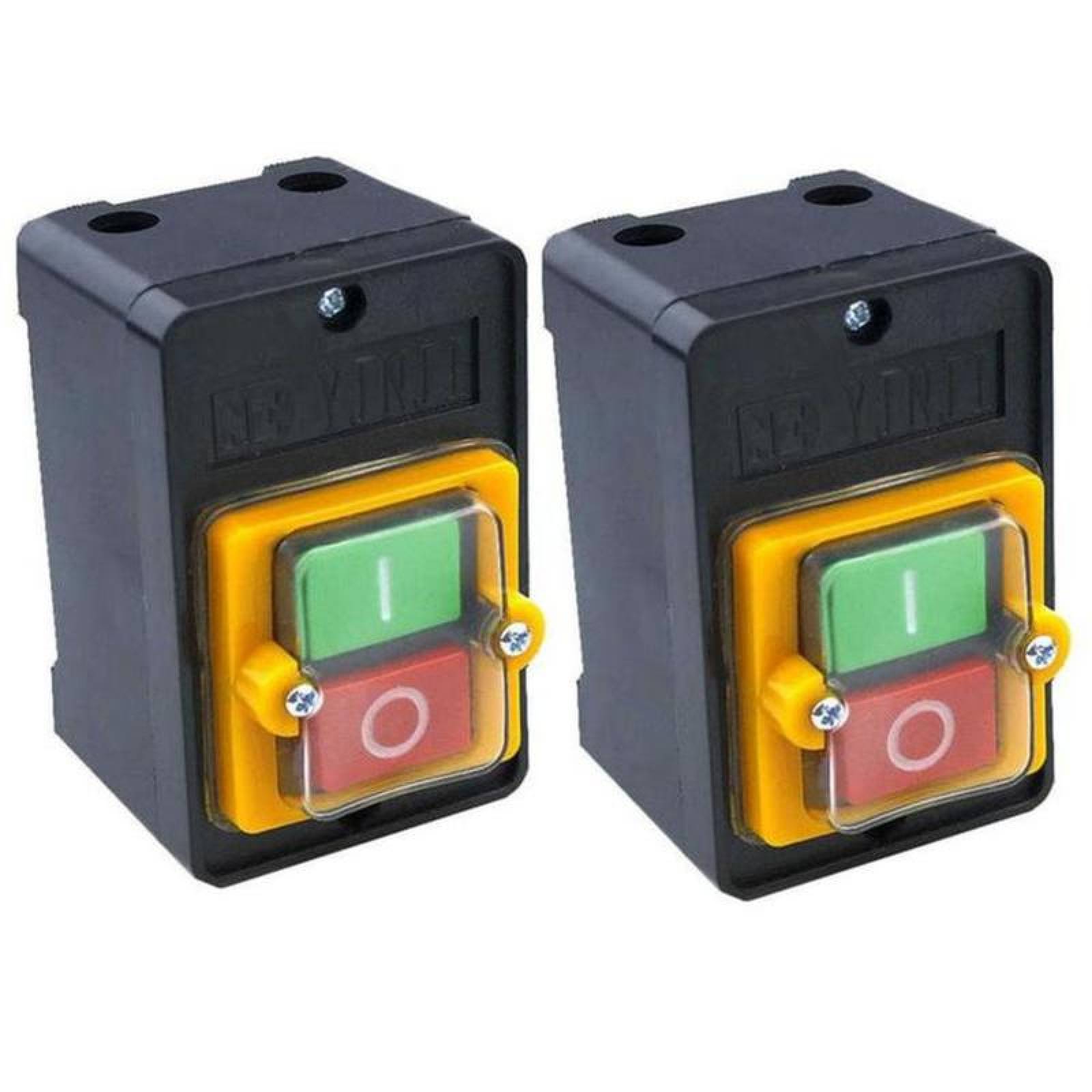 Arrancador Resistente al Agua MXOWS-002-3 2 Pzas OnOff 3HP 2,2Kw 10A 250 a 380V 3F 60Hz, PowerStart