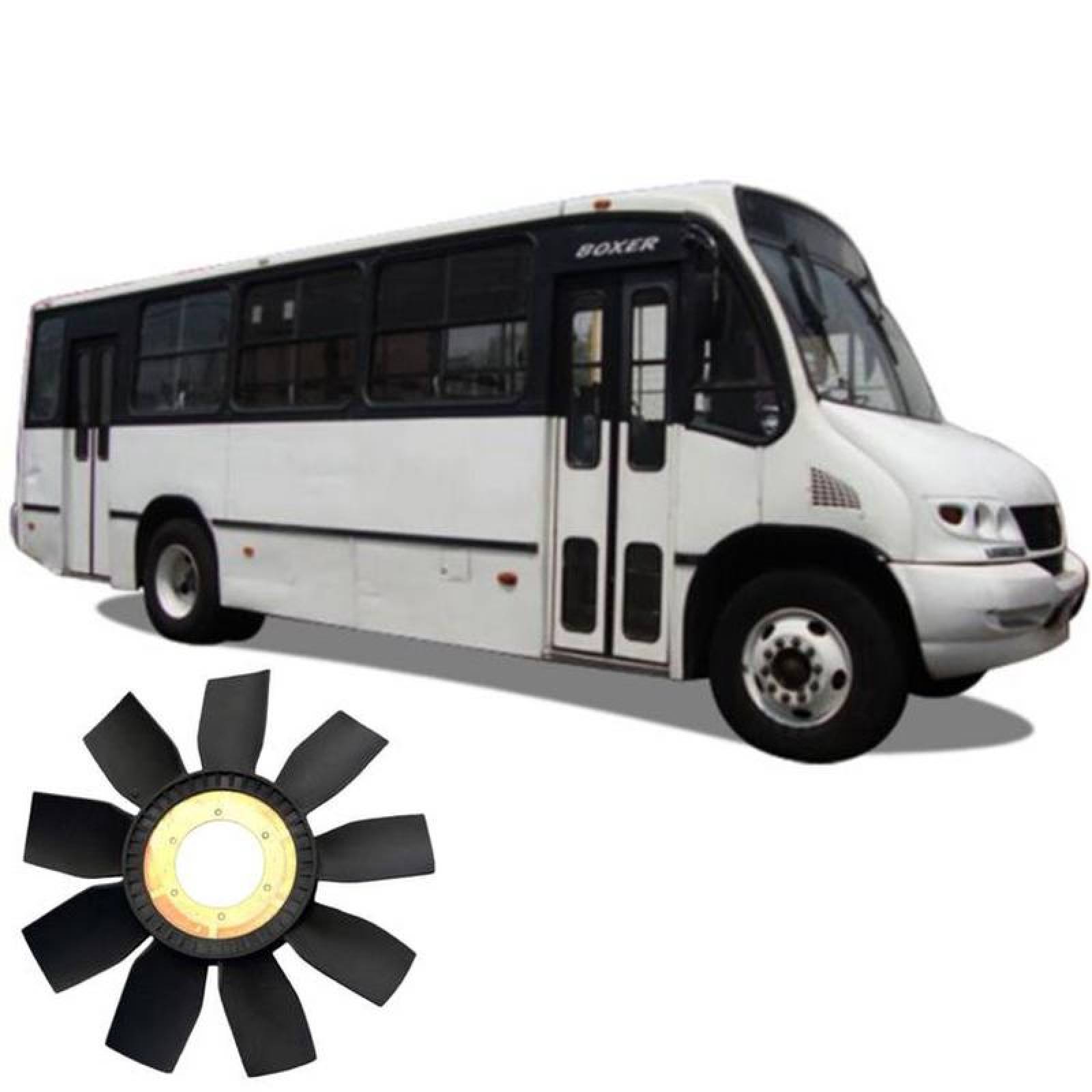 Aspas de Ventilación para Trailer MXNBN-001-10 24" Diámetro 9 Aspas 5" Flecha Giro Derecha Nylon con Fibra de Vidrio, NylBens