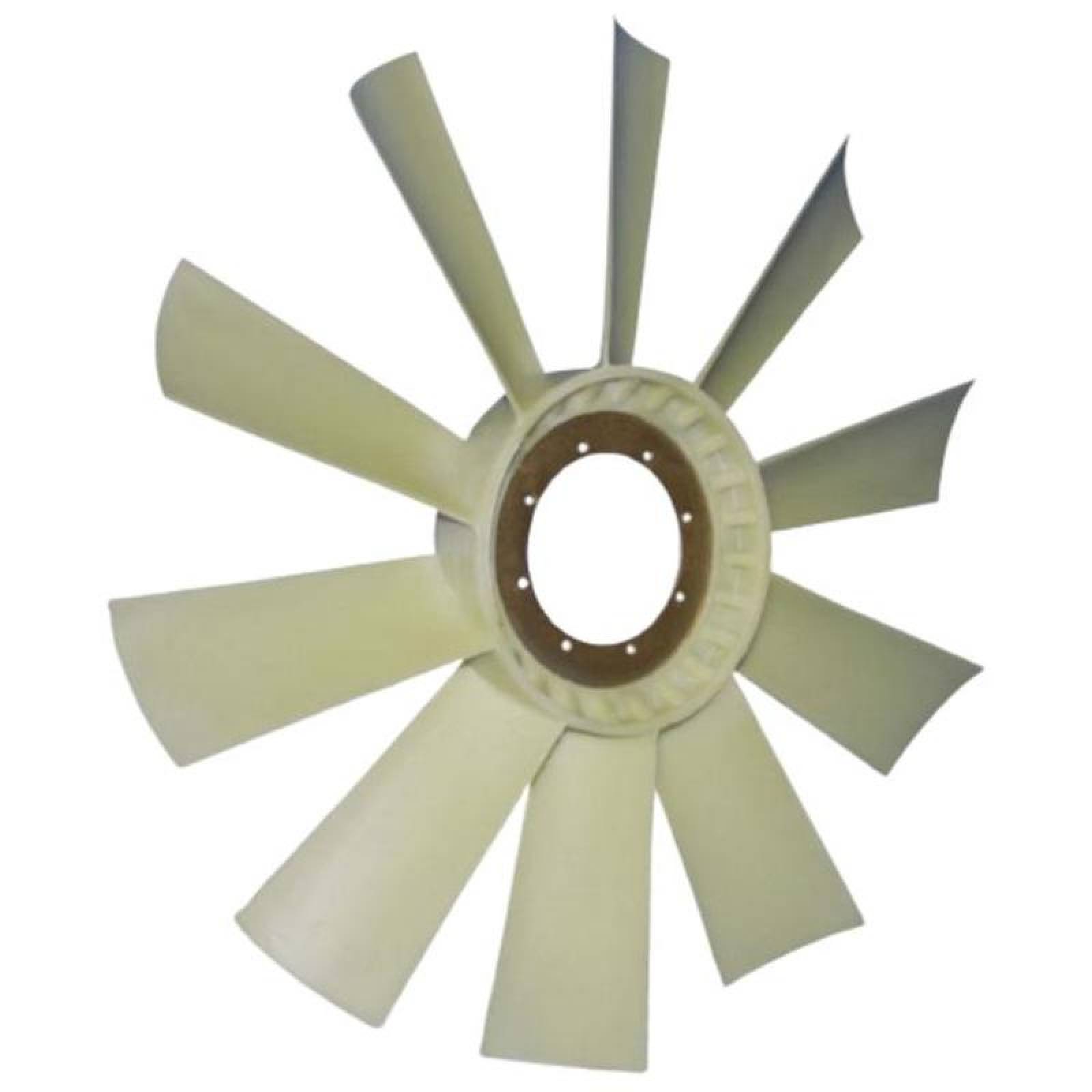 Ventilador Nylon para Trailer MXNDI-001-5 22" Diámetro 10 Aspas 4" Flecha Giro Derecha Nylon con Fibra de Vidrio, NylDina