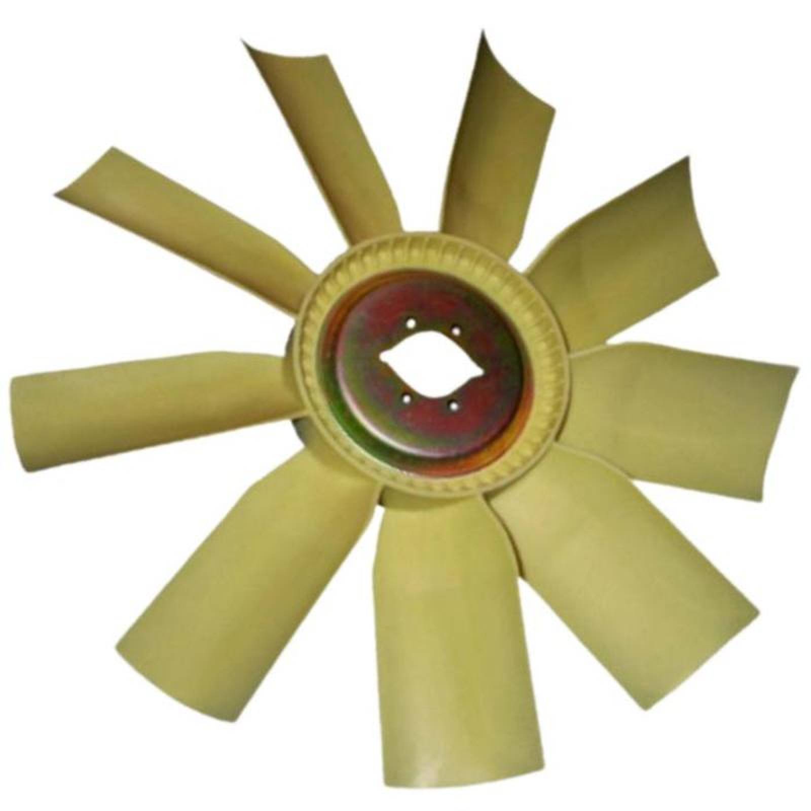 Ventiladores de Metal MXNED-001-4 24" Diámetro 9 Aspas 2 12" Flecha Giro Derecha Nylon con Fibra de Vidrio, NylSpeed