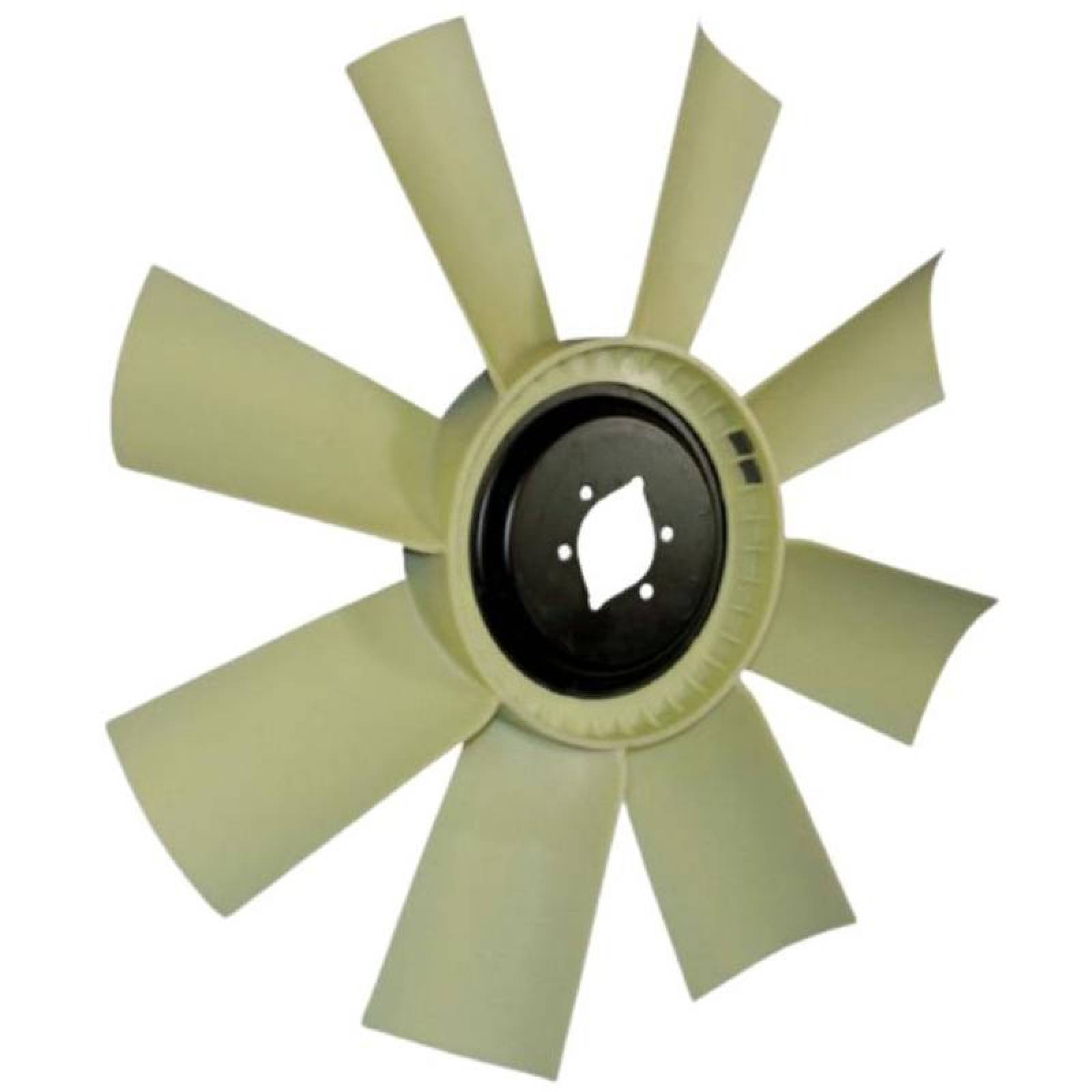 Aspa Nylon para Camiones Grandes MXNFT-001-2 24" Diámetro 8 Aspas 2 12" Flecha Giro Derecha Nylon con Fibra de Vidrio, NylFreight