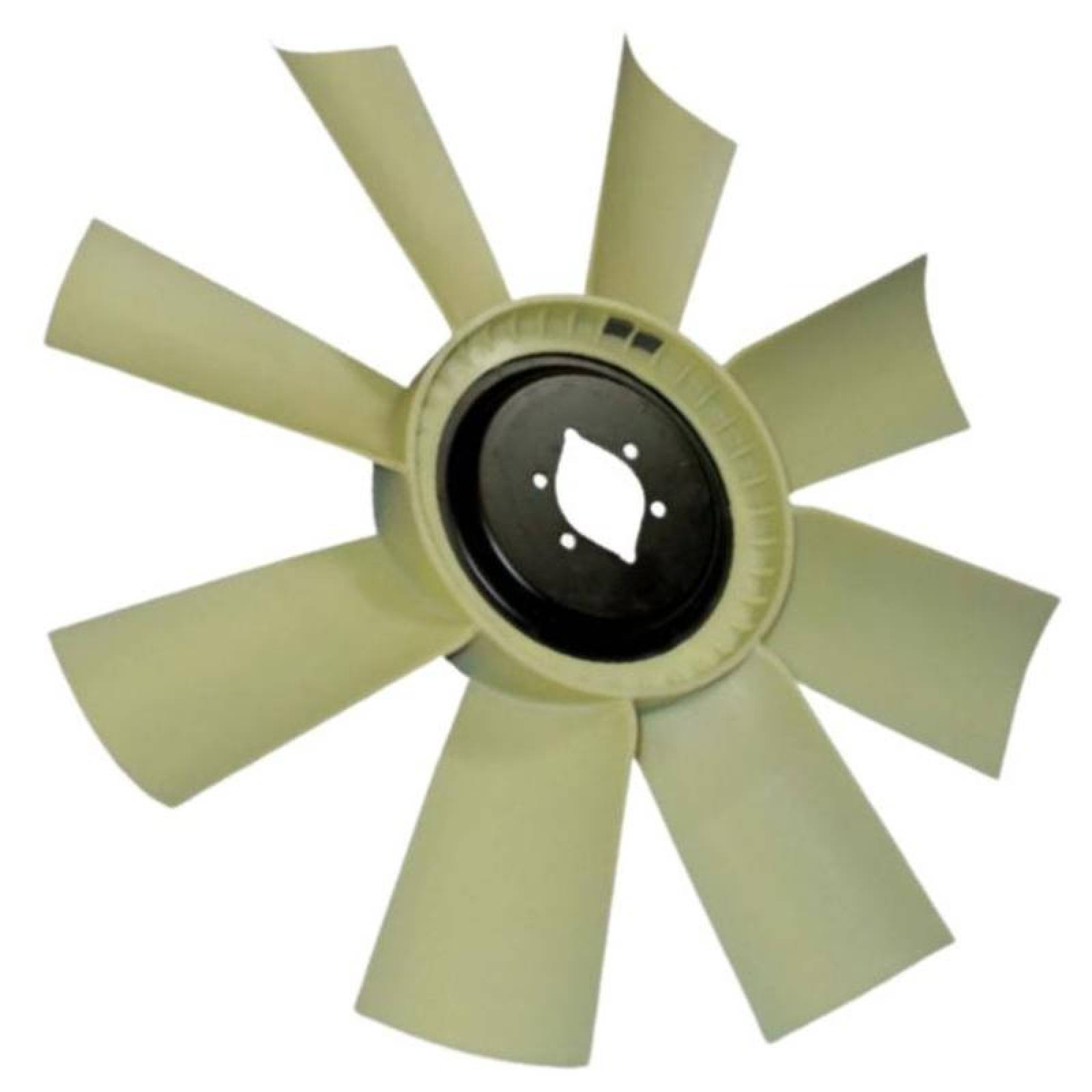 Aspa Nylon para Camiones Grandes MXNFT-001-2 24" Diámetro 8 Aspas 2 12" Flecha Giro Derecha Nylon con Fibra de Vidrio, NylFreight