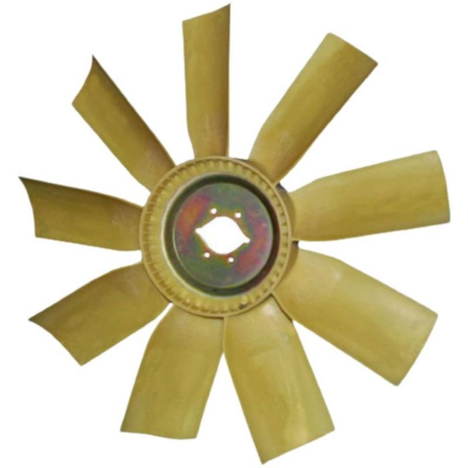 Ventilador para Camiones Nylon MXNLM-001-4 24" Diámetro 9 Aspas 2 12" Flecha Giro Derecha Nylon con Fibra de Vidrio, NylMetal