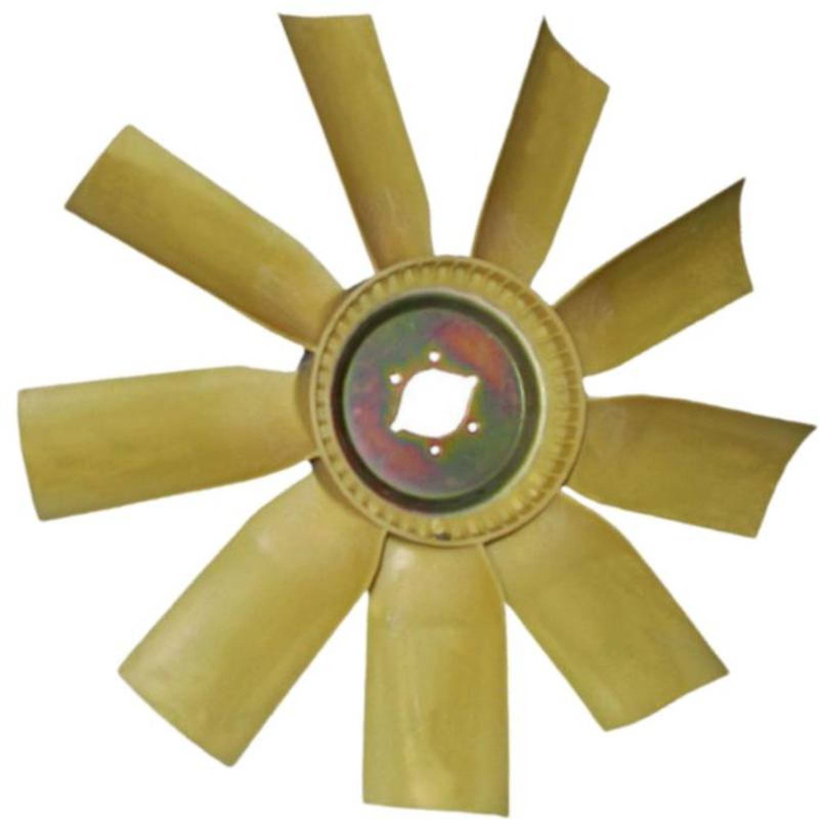 Ventilador para Camiones Nylon MXNLM-001-4 24" Diámetro 9 Aspas 2 12" Flecha Giro Derecha Nylon con Fibra de Vidrio, NylMetal