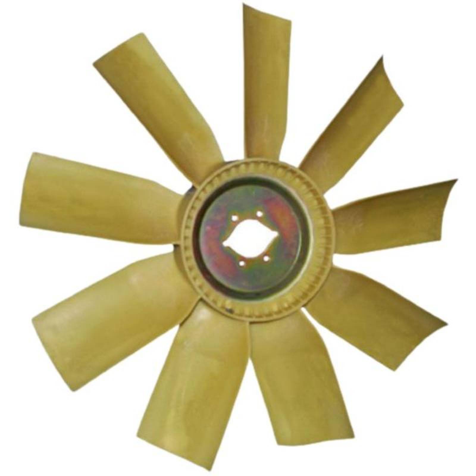 Ventilador para Camiones Nylon MXNLM-001-4 24" Diámetro 9 Aspas 2 12" Flecha Giro Derecha Nylon con Fibra de Vidrio, NylMetal