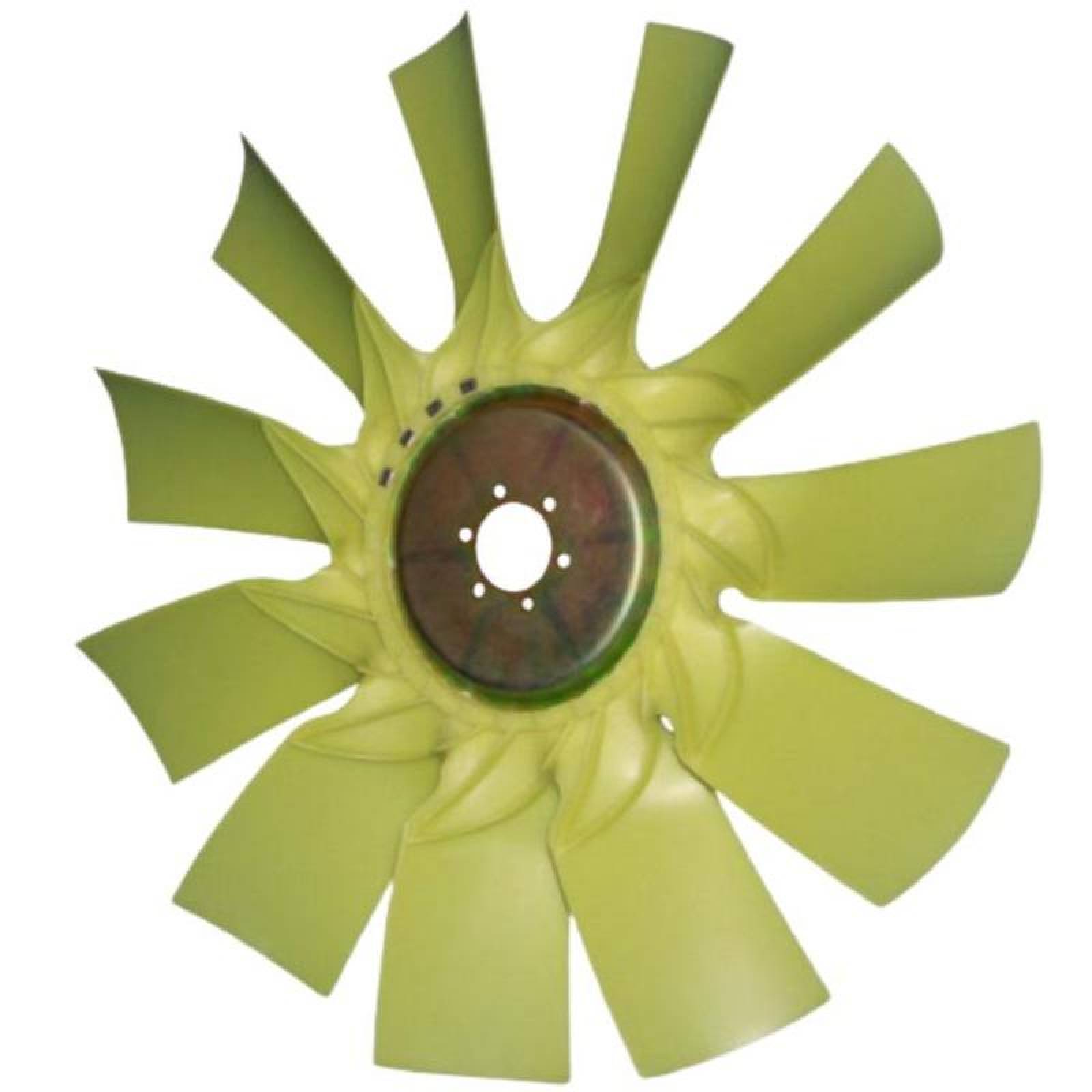 Ventilador con Rotación Derecha MXNOR-004-5 32" Diámetro 11 Aspas 2 12" Flecha Giro Derecha Nylon con Fibra de Vidrio, NylRoller