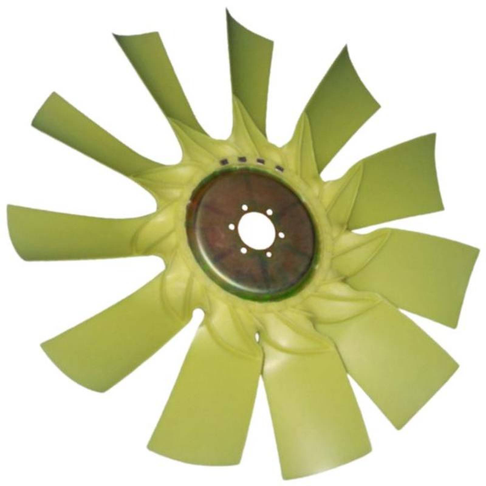 Ventilador con Rotación Derecha MXNOR-004-5 32" Diámetro 11 Aspas 2 12" Flecha Giro Derecha Nylon con Fibra de Vidrio, NylRoller