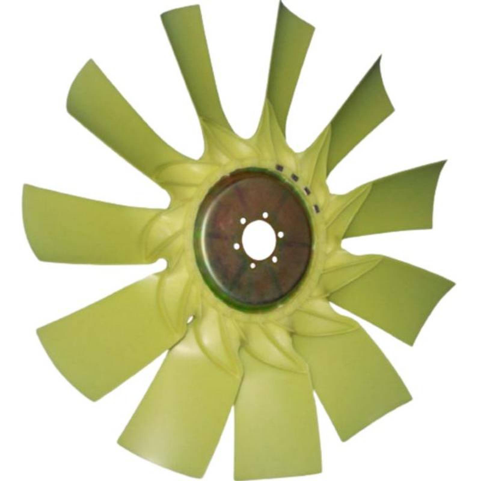 Ventilador con Rotación Derecha MXNOR-004-5 32" Diámetro 11 Aspas 2 12" Flecha Giro Derecha Nylon con Fibra de Vidrio, NylRoller