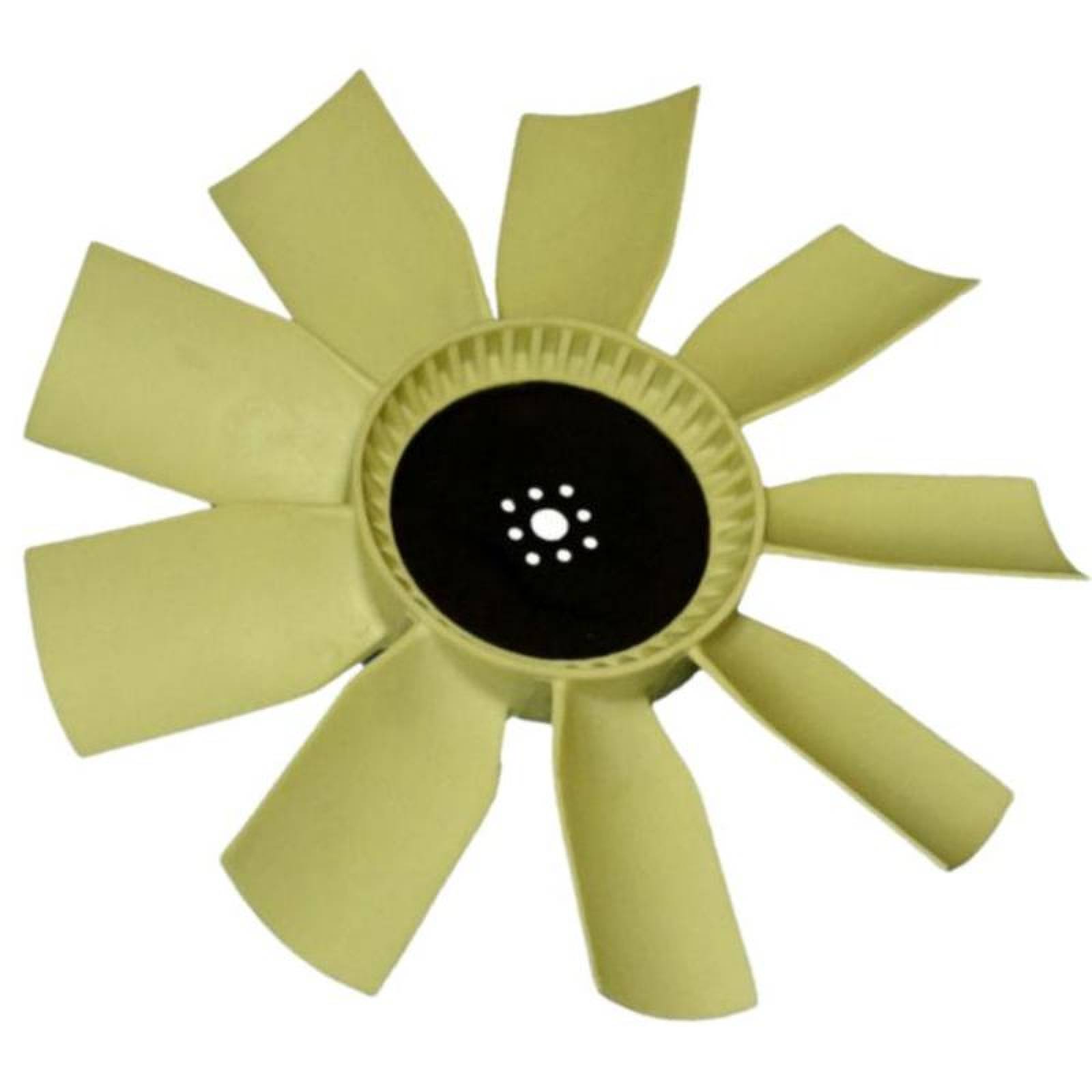 Ventilador con Rotación Derecha MXNTR-003-5 28" Diámetro 9 Aspas 1" Flecha Giro Derecha Nylon con Fibra de Vidrio, NylTurbo