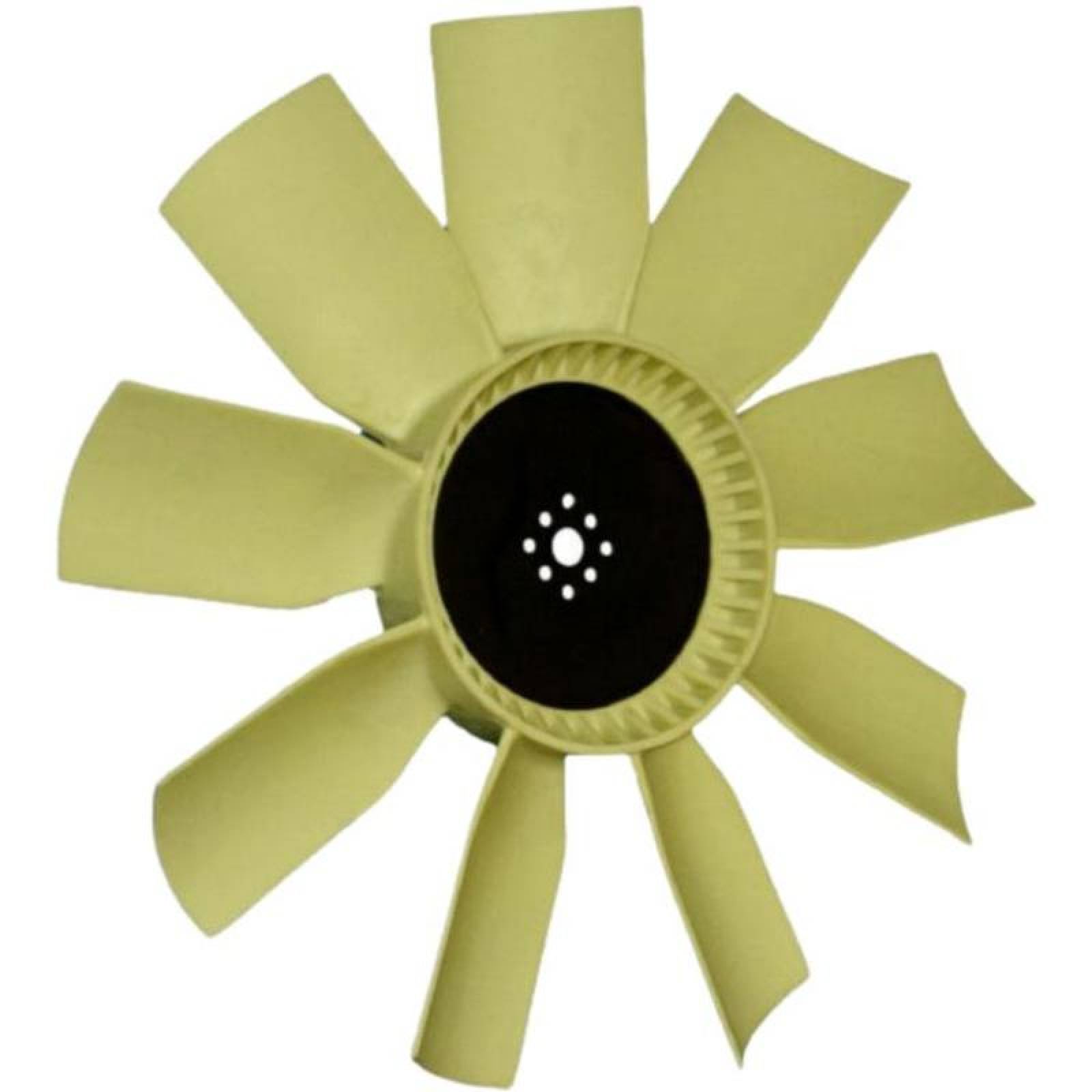 Ventilador con Rotación Derecha MXNTR-003-5 28" Diámetro 9 Aspas 1" Flecha Giro Derecha Nylon con Fibra de Vidrio, NylTurbo
