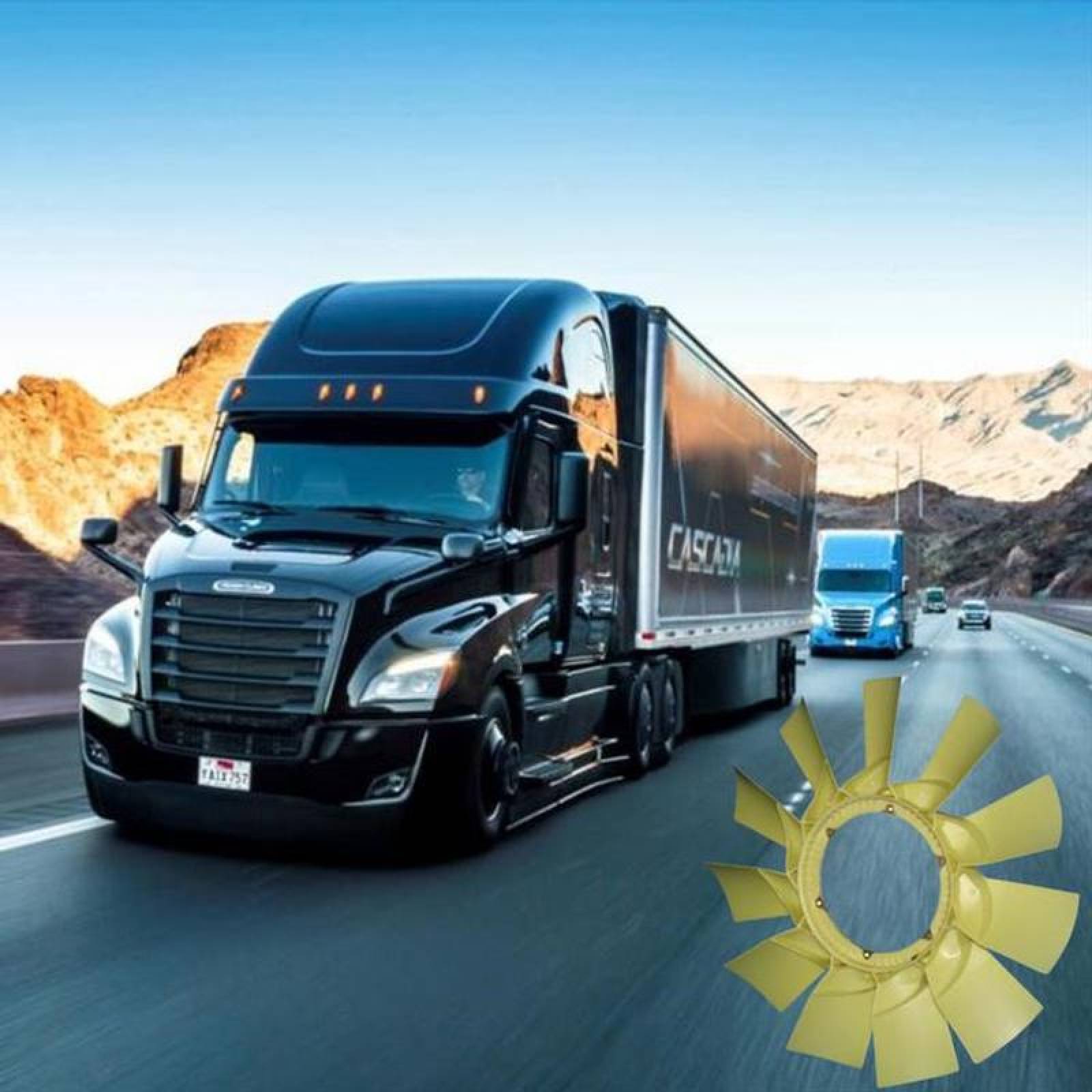 Aspas de Nylon para Motores Diesel MXNTY-002-1 28" Diámetro 11 Aspas 11" Flecha Giro Derecha Nylon con Fibra de Vidrio, NylTech