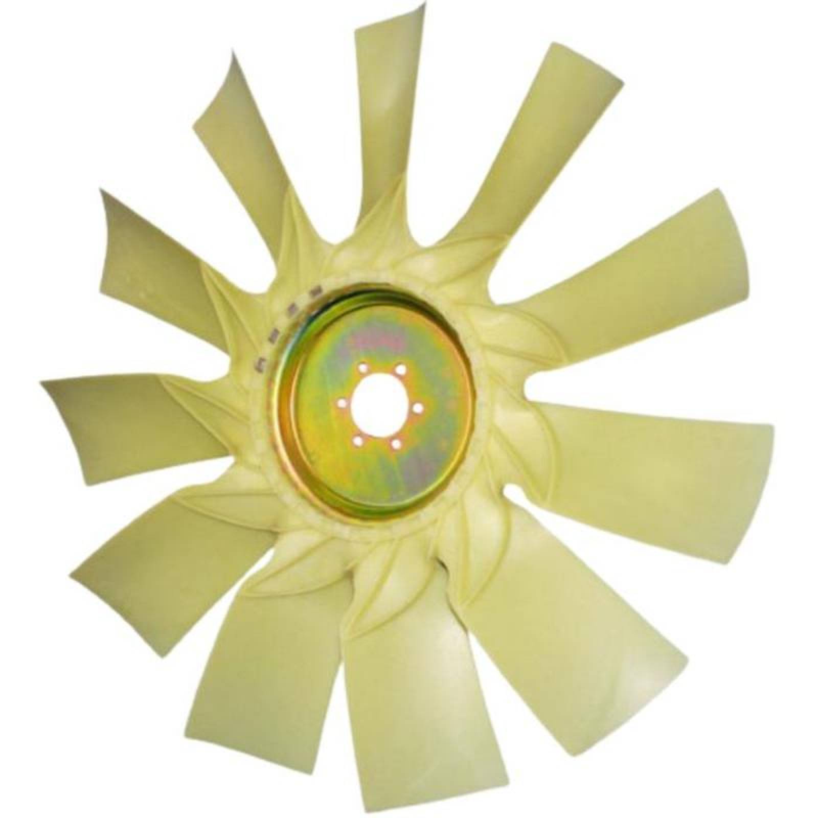 Ventilador para Cummins ISM MXNYN-003-6 30" Diámetro 11 Aspas 2 12" Flecha Giro Derecha Nylon con Fibra de Vidrio, NylTurn