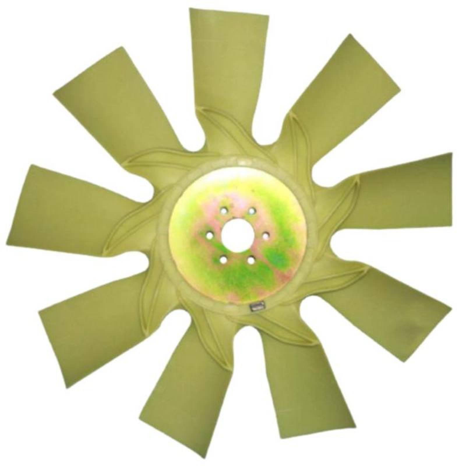 Ventiladores Nylon de Varias Aspas MXNYR-003-2 26" Diámetro 9 Aspas 2" Flecha Giro Derecha Nylon con Fibra de Vidrio, NylTorc