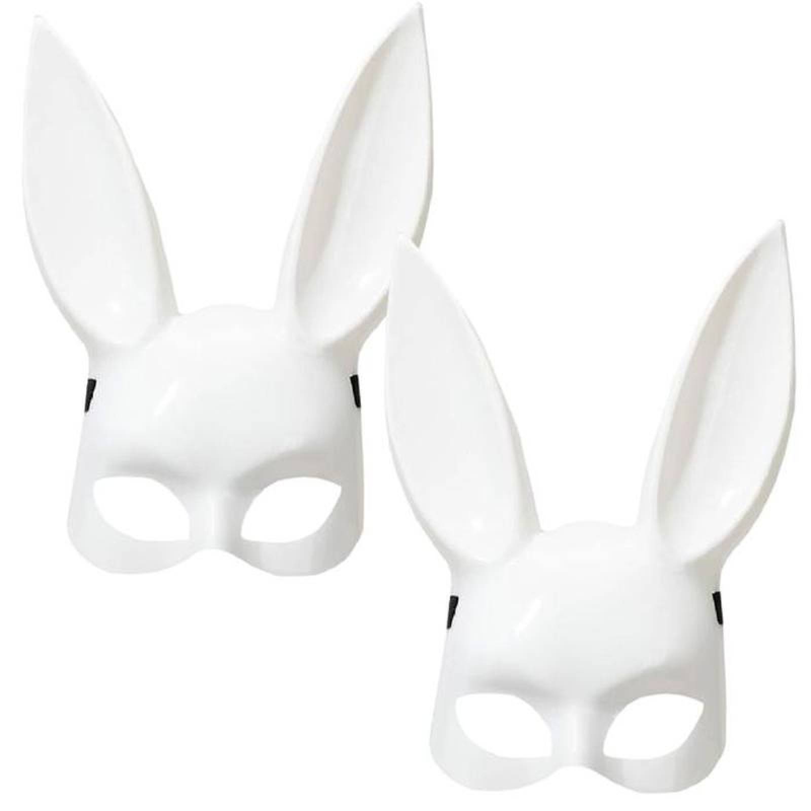 Mascara Rabbit Máscaras para Carnaval MXBMK-007-1 2 pzas, 35x21x13 cm Plástico PVC ...