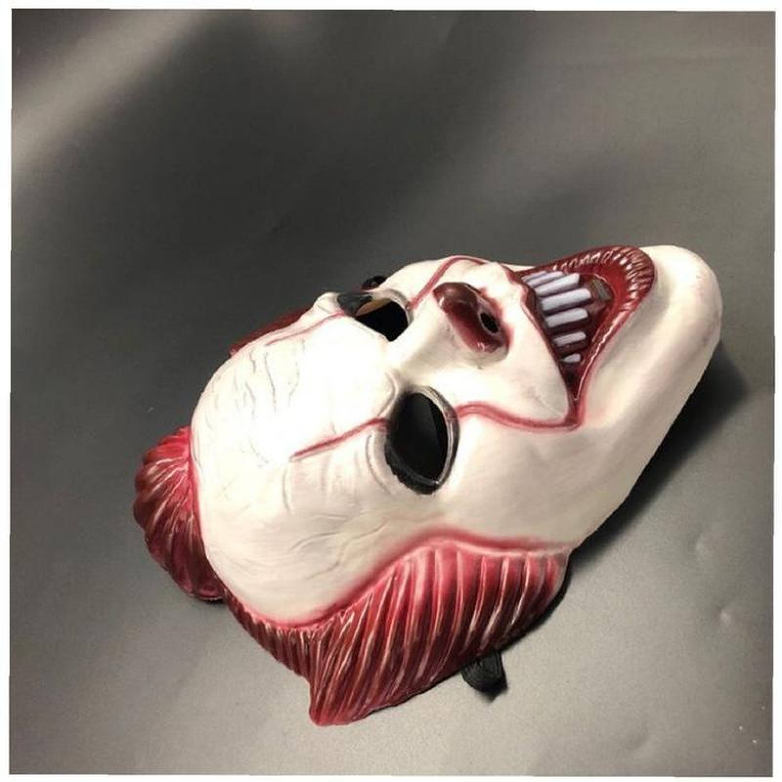 Día de Muertos Máscaras MXEZO-005-1 5 pzas, 30x23x5 cm Plástico PVC BlancoRojo Máscara Payaso, EzoMask