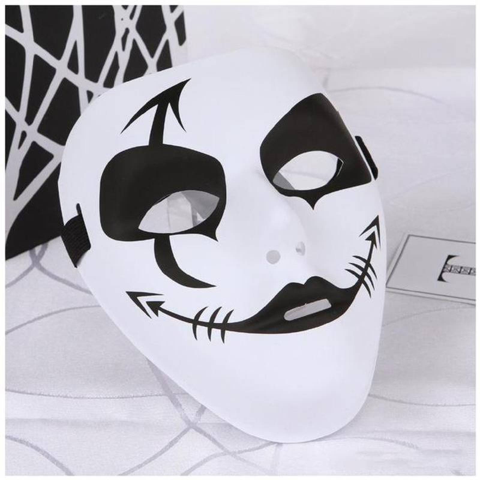 Accesorio para disfraz de máscara de plástico fantasma blanco, 1 unidad,  duradero, misterioso y elegante, ideal para Halloween y fiesta de máscaras