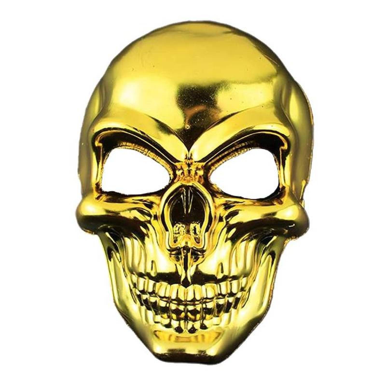 Máscaras de Halloween de Cráneo MXKLL-013 3 pzas, 26x17x4 cm Plástico PVC Dorado Máscara Cráneo, SkullMask