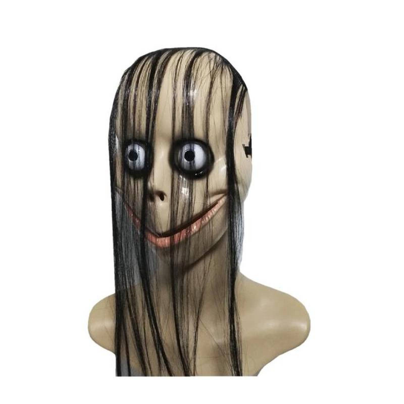 Disfraz para Broma de Halloween MXMOK-004-6 4 Pzas, 24x17x3 Plástico PVC Máscara de Momo, MoMask