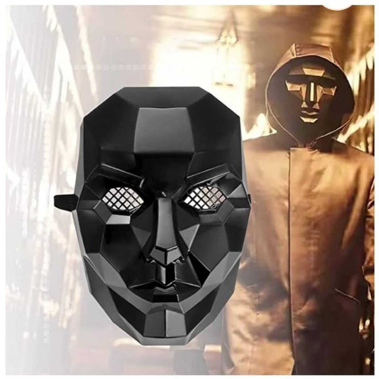 Máscaras para Halloween Temáticas MXSUI-004-6 4 pzas, 25x18x4cm Plástico PVC Máscara Negra, SkuidBos