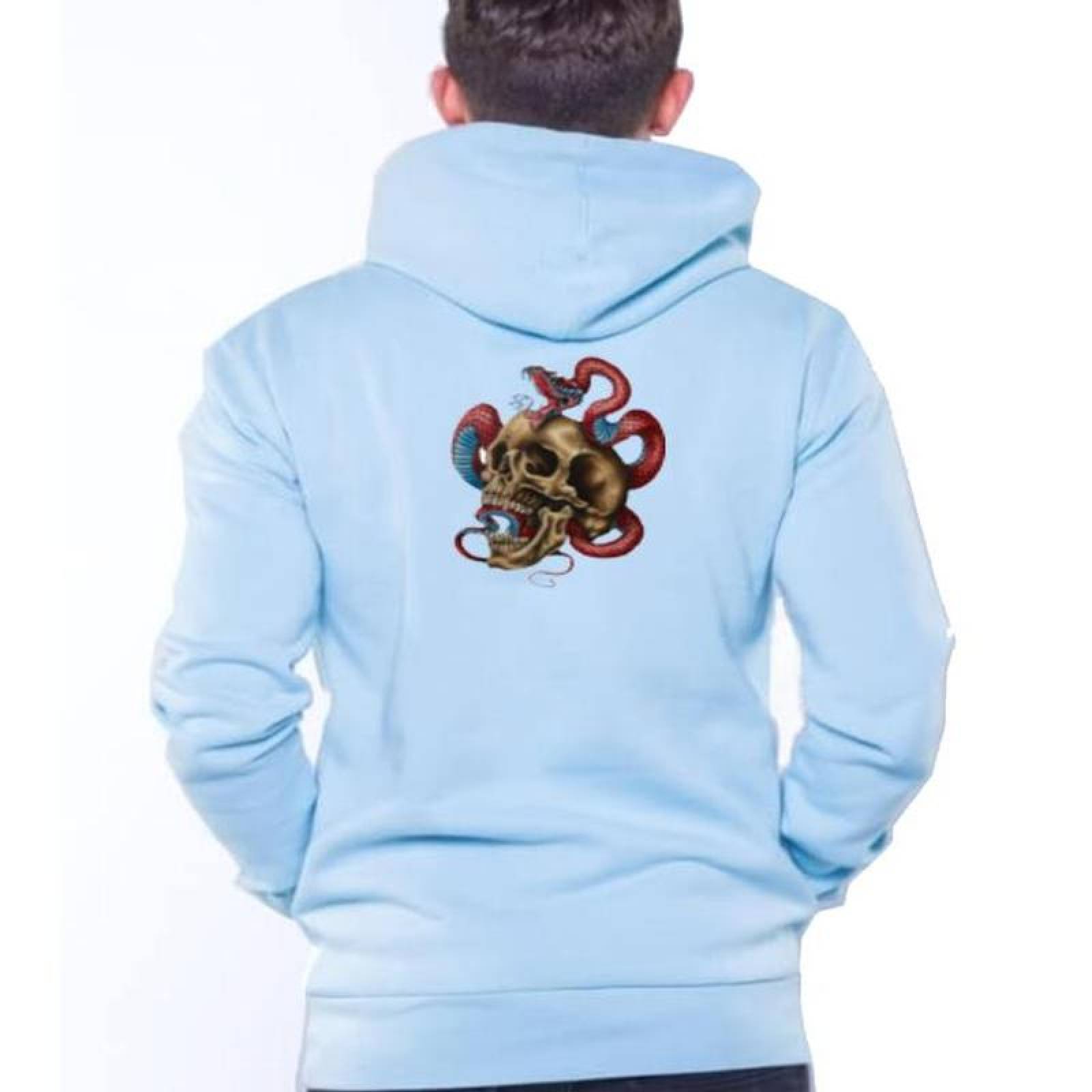 Termoadhesivos Parches para Playera MXSIU-005-3 5 Parches Grandes y 5 Chicos Calavera Serpiente PET de Termofusión, SkullSnake04