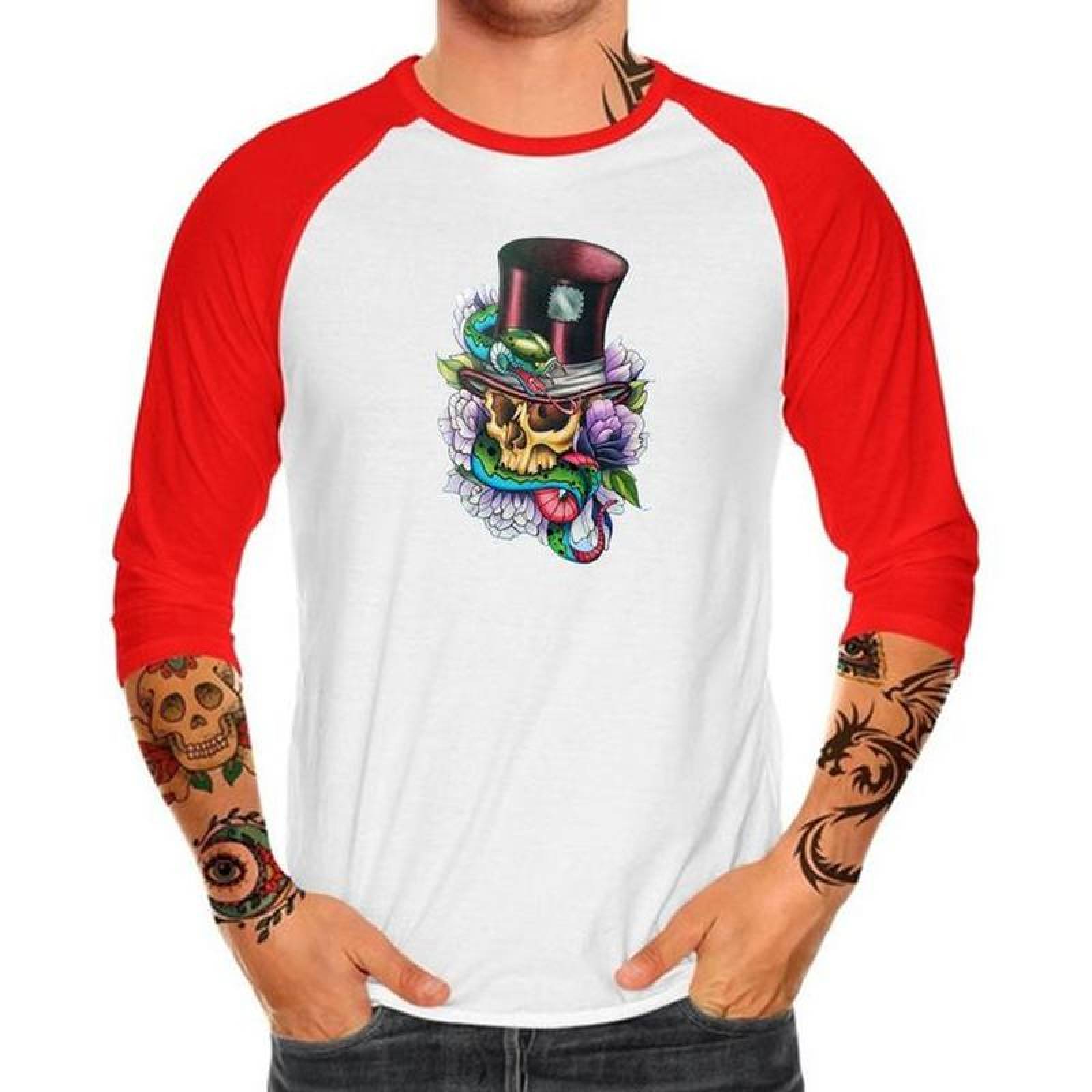 Parche Termoadhesivo MXSSA-001-4 1 Parche Grande y 1 Chico Cráneo Serpiente PET de Termofusión, SkullSnake05