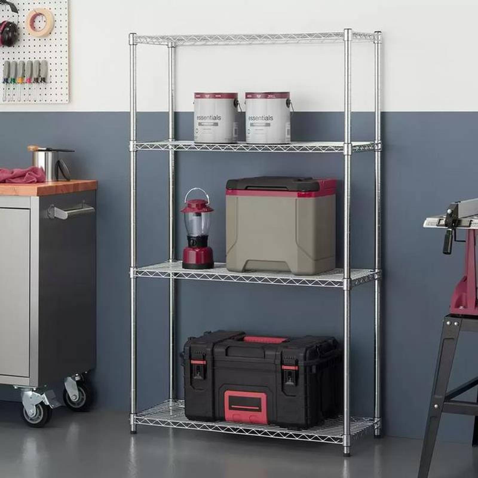 Estante Metálico Organizador MXETA-001-2 4 Repisas Peso por repisa 50kg Material Acero de Aleación Tipo de estante Metal RackPro