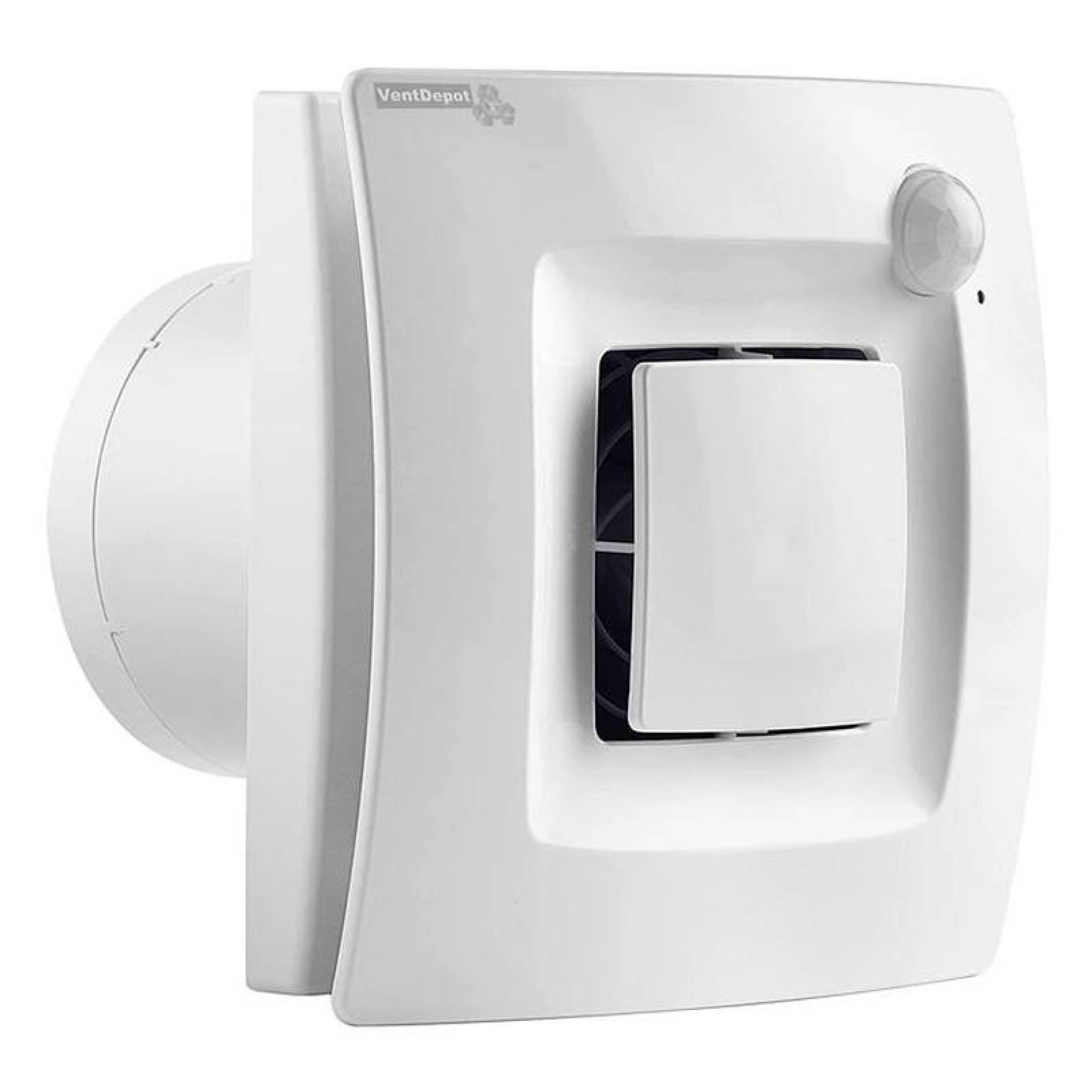 Extractor para Baño MXTPU-001-3 Ducto 4" Diámetro 53CFM 95m³hr 11W 127V 1 Fase 26,5db, SilentPlus