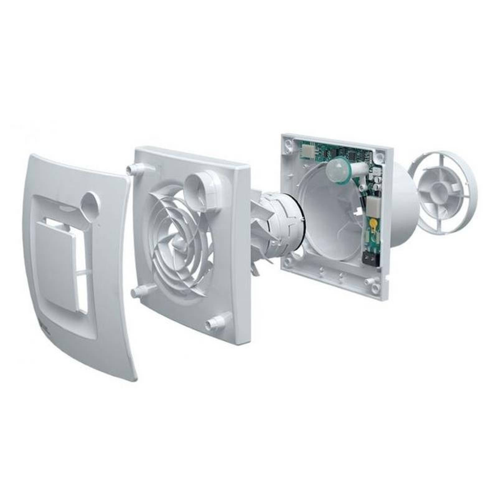 Extractor para Baño MXTPU-001-3 Ducto 4" Diámetro 53CFM 95m³hr 11W 127V 1 Fase 26,5db, SilentPlus