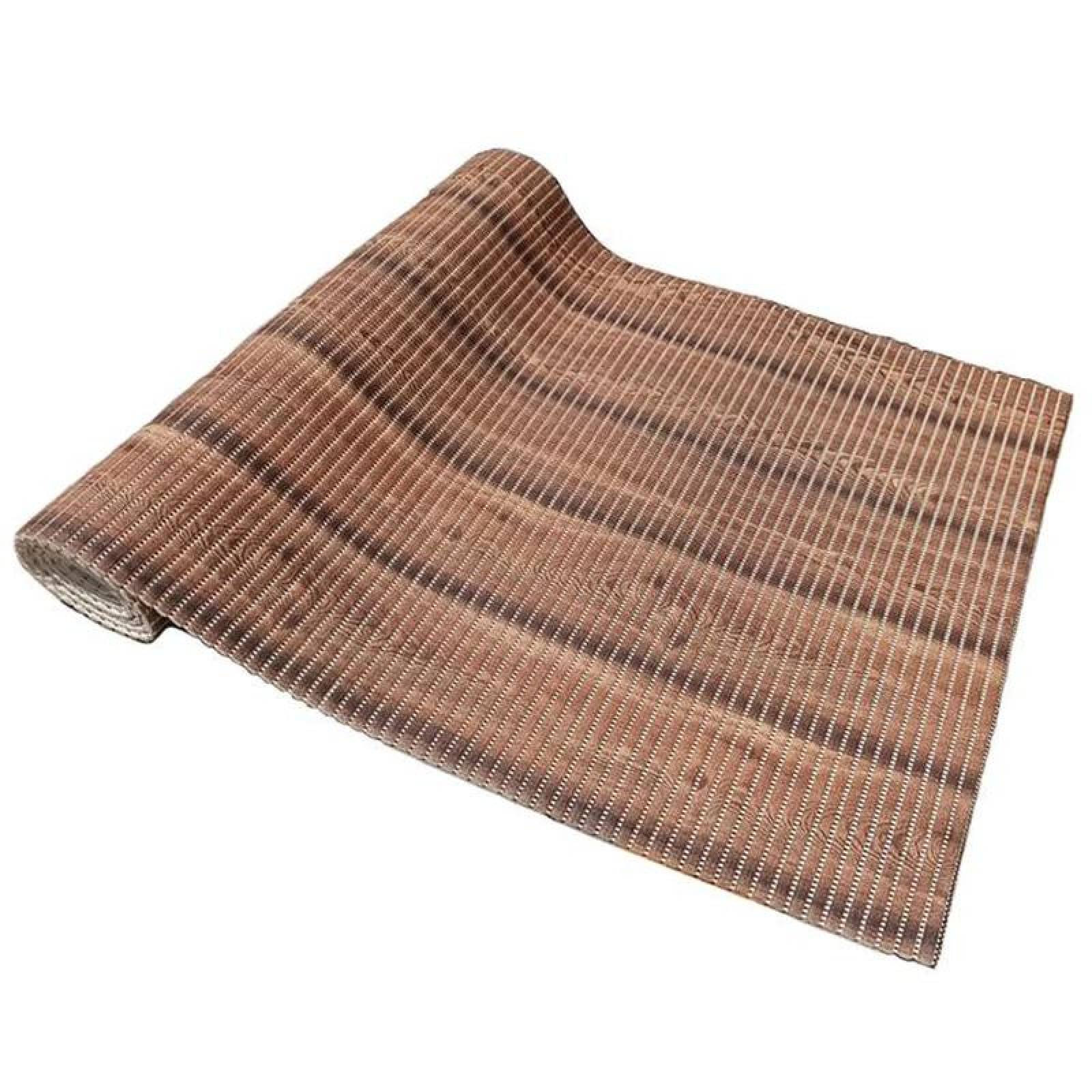 Piso Antideslizante para Baño MXWDO-007-2 65x160cm Grosor 4mm Esponja de EVA Café, WoodSlip