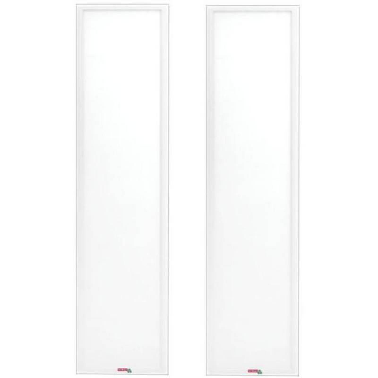 Lampara Rectangular LED MXLHN-002-1 2 pzas 48W Luz de Día 100277V 6500K 4320Lm Sobreponer LED Marco Aluminio Blanco, LighRectan