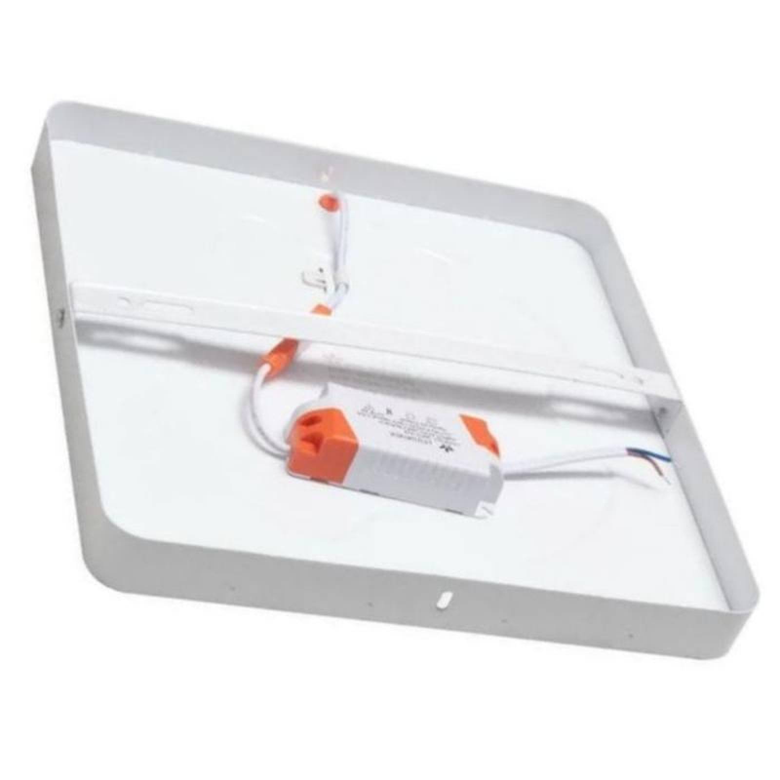 Plafón LED Decorativo MXLTS-021 5 pzas 22W 3000K 1900 Lm Sobreponer LED Banco CálidoAluminio Blanco, LightSlim