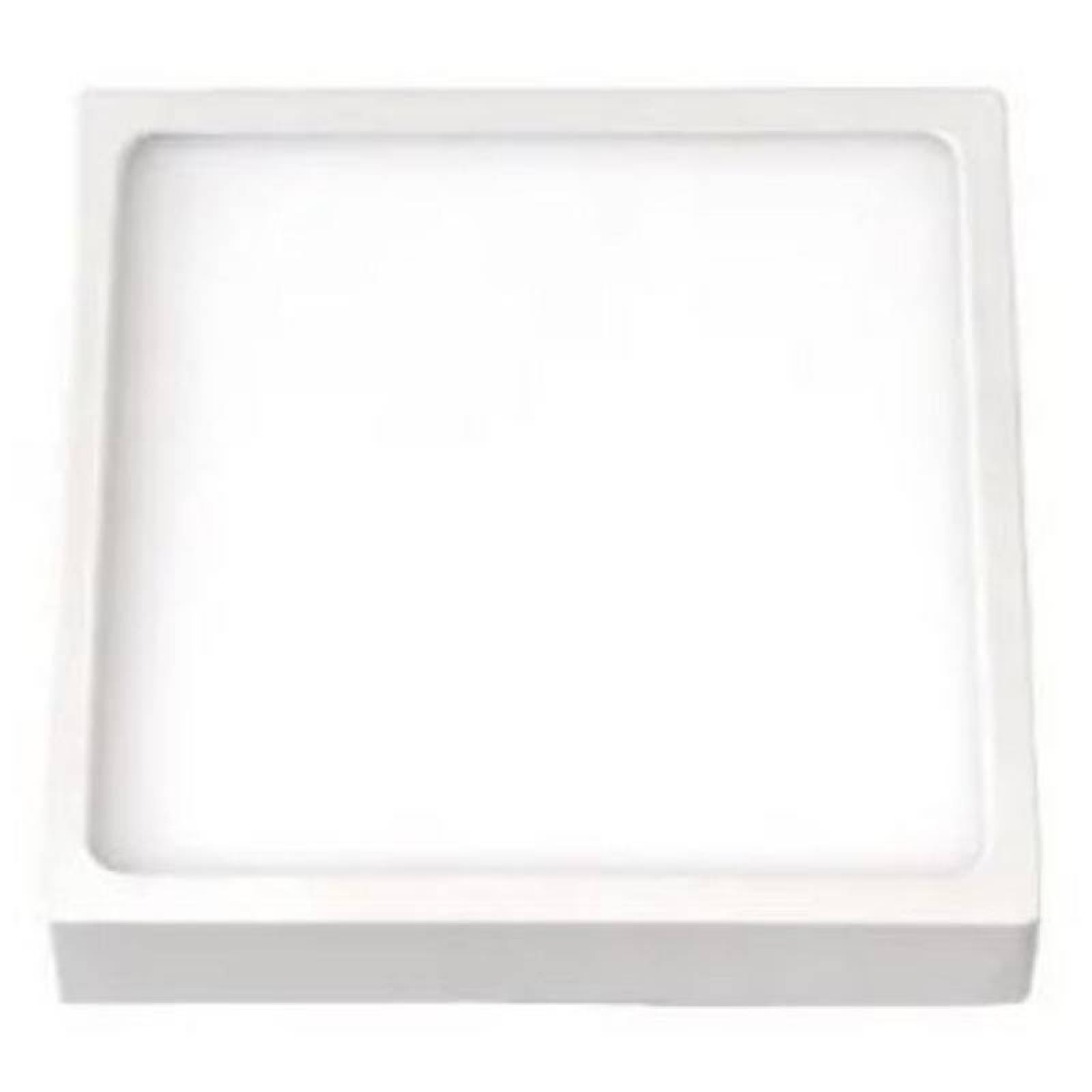 Plafón LED Decorativo MXLTS-021 5 pzas 22W 3000K 1900 Lm Sobreponer LED Banco CálidoAluminio Blanco, LightSlim