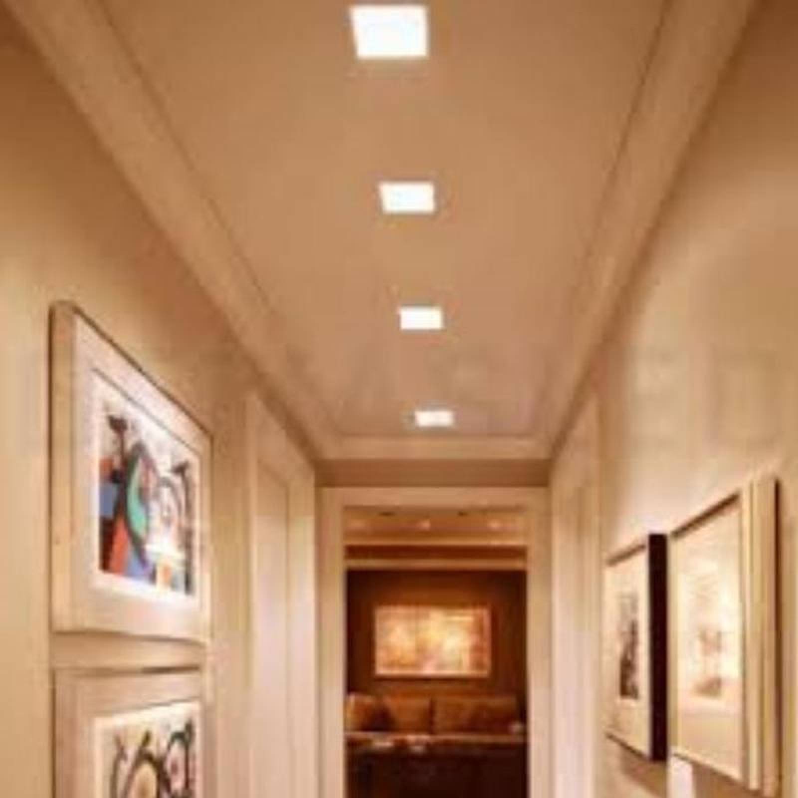 Plafón LED Decorativo MXLTS-021 5 pzas 22W 3000K 1900 Lm Sobreponer LED Banco CálidoAluminio Blanco, LightSlim