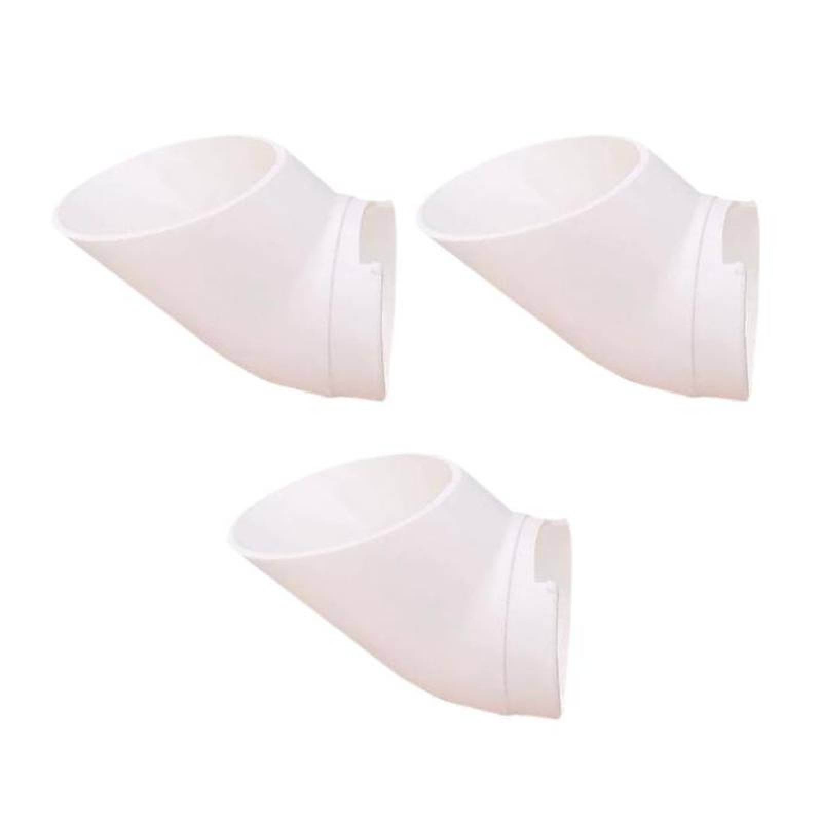 Macetas de Plástico para Torres MXUOP-003-3 3 Pzas 3,8cm 30 Espesor 0,3cm Polipropileno Blanco, CupCro