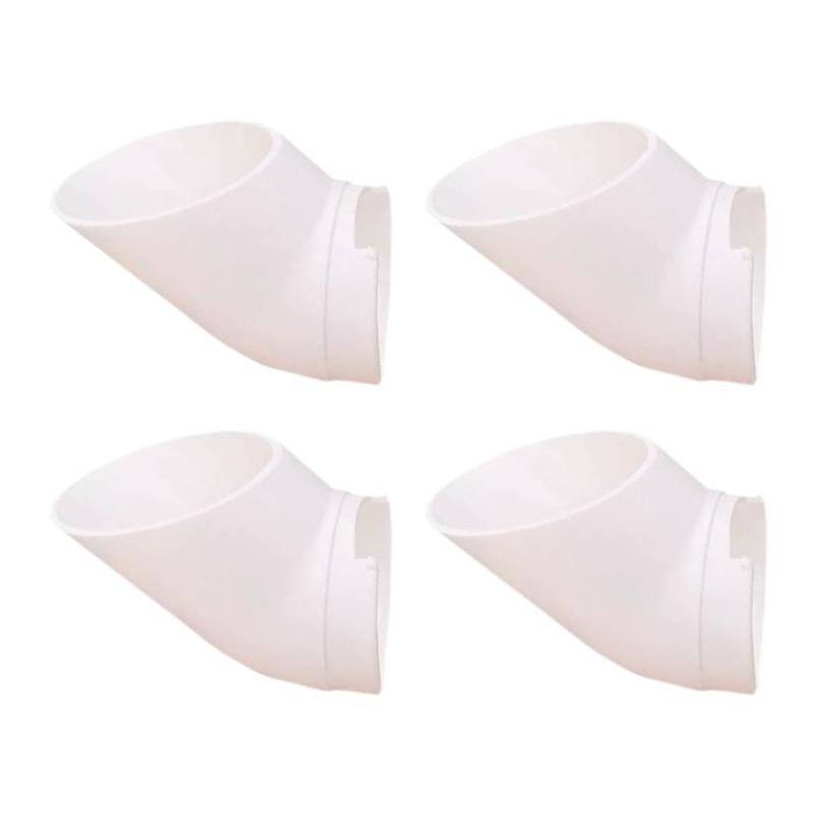 Macetas para Torres Hidroponicas MXUOP-004-1 4 Pzas 3,8cm 30 Espesor 0,3cm Polipropileno Blanco, CupCro