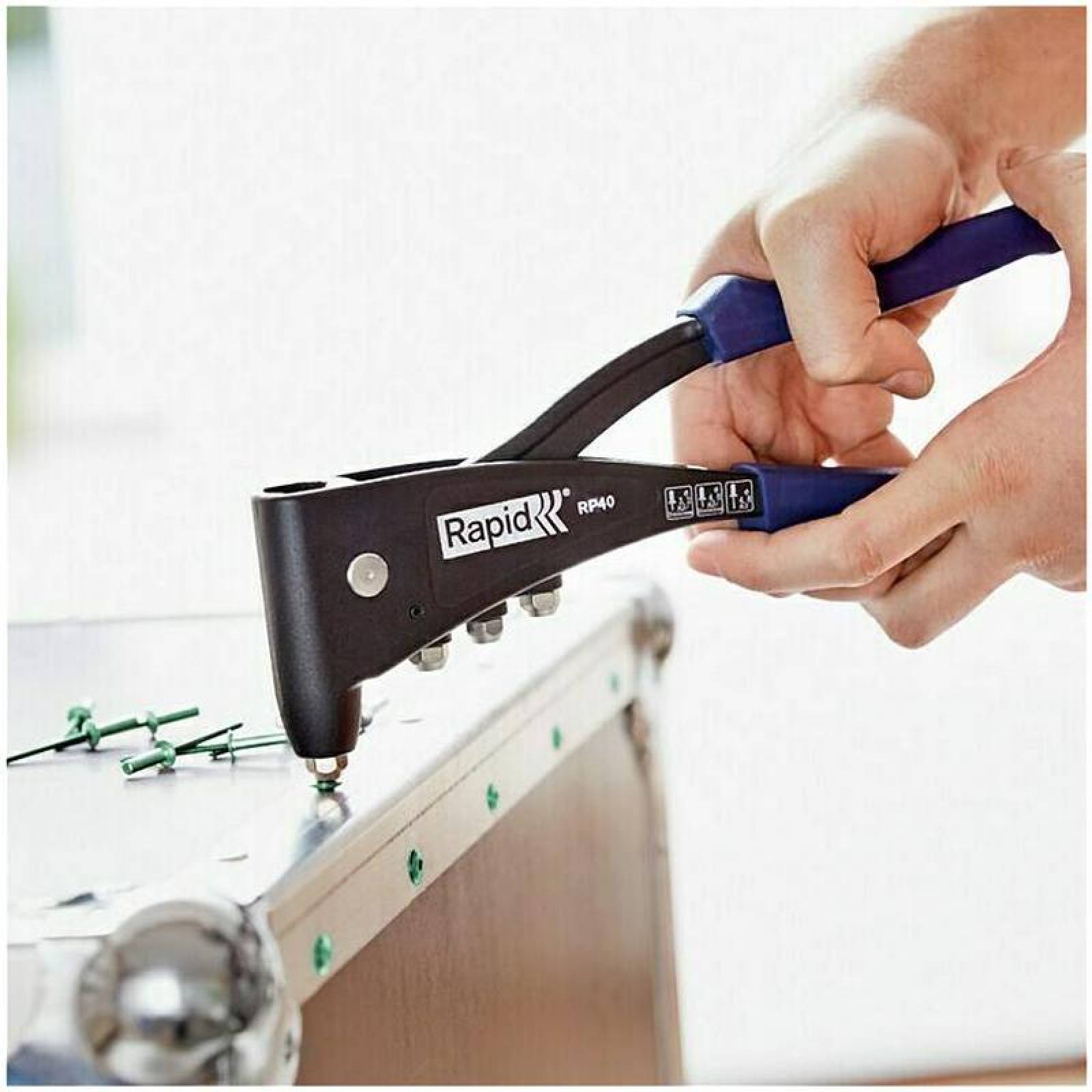 Diferentes Medidas de Remaches MXRVE-086 100Pzas # 6 Long 14" ó 34mm Cab,Domo Tipo Blind Acabado Verde Metálico, RivGree