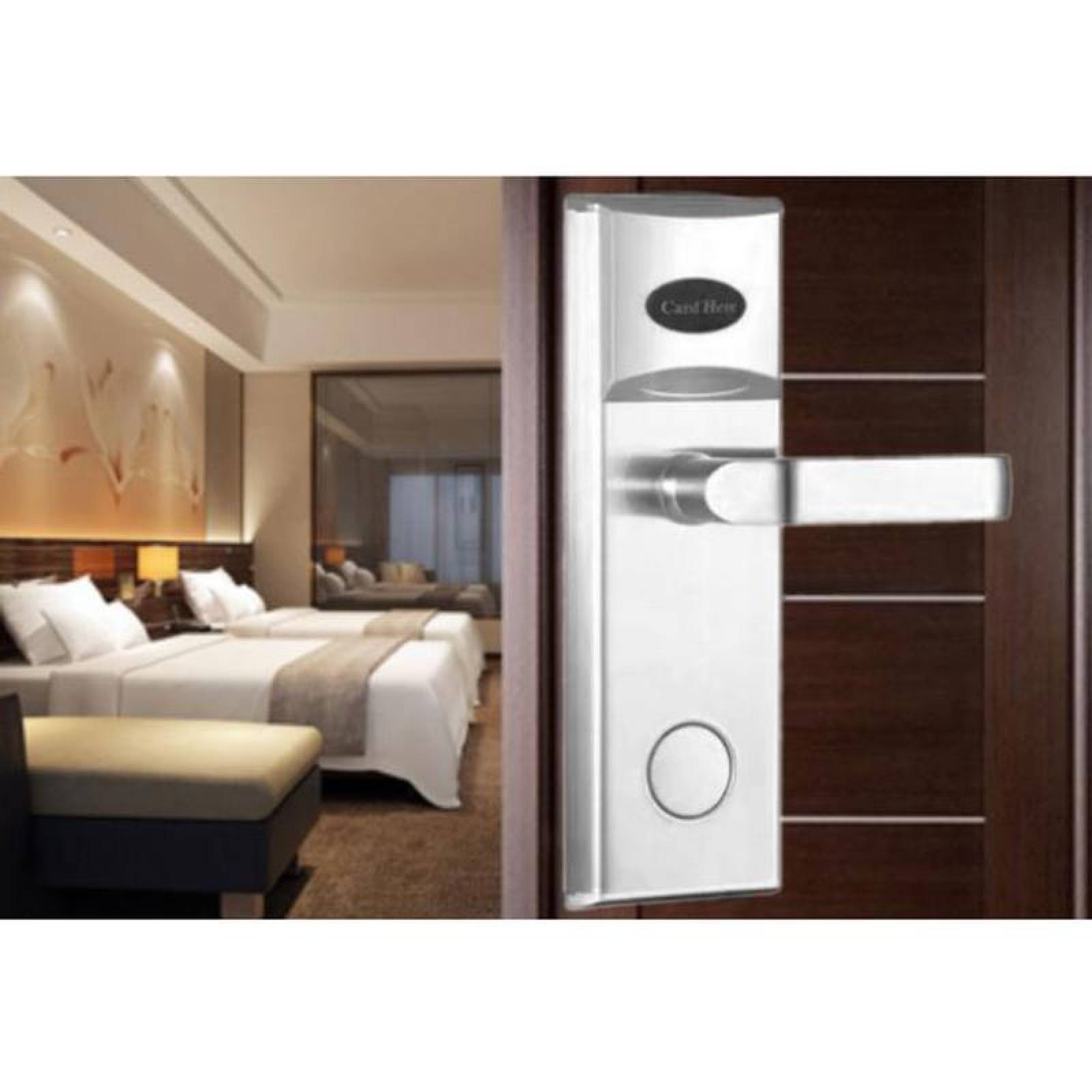 Chapa para Hoteles MXEKK-001-7 NFC Oro Espesor de Puerta 50 a 80 mm Pilas 4 x AAA No incluidas ElecLock