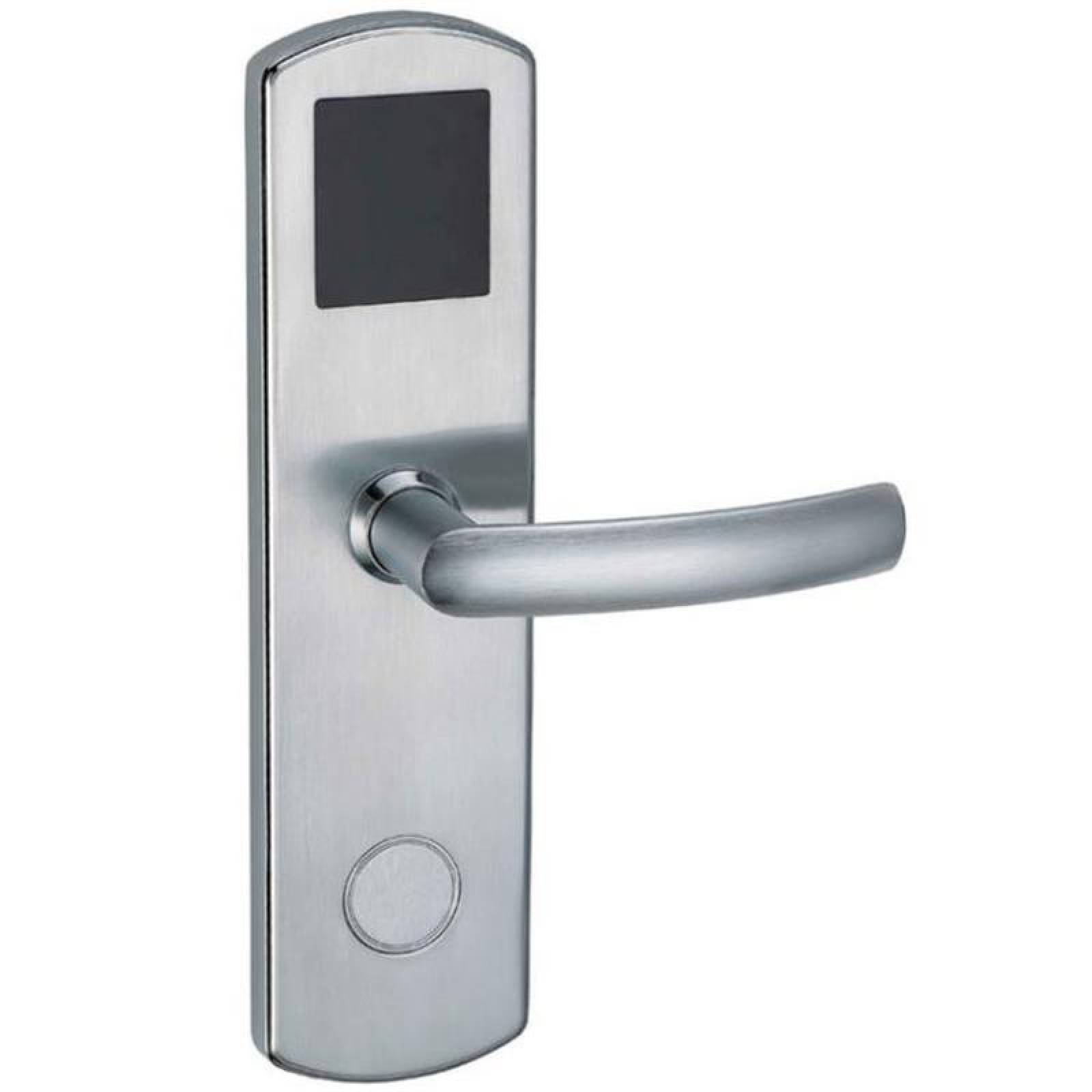 Chapa para Hoteles MXLKH-001-11 NFC Plata Espesor de Puerta 35 a 55 mm Pilas 4 x AA No incluidas LockTechno