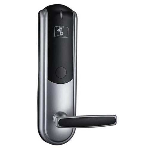Perilla de Alta Seguridad MXSFL-003-4 NFC GrisNegro Espesor de Puerta 20 a 50 mm Pilas 4 x AA No incluidas SafetyLock