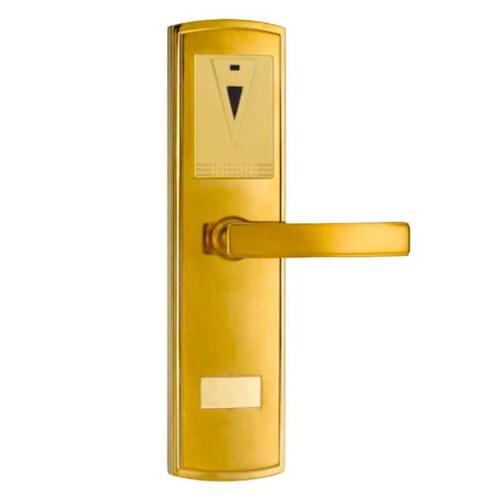 Cerradura con Tarjeta Magnética MXSMK-002-12 NFC Oro Espesor de Puerta 35 a 55 mm Pilas 4 x AA No incluidas SmartKnob
