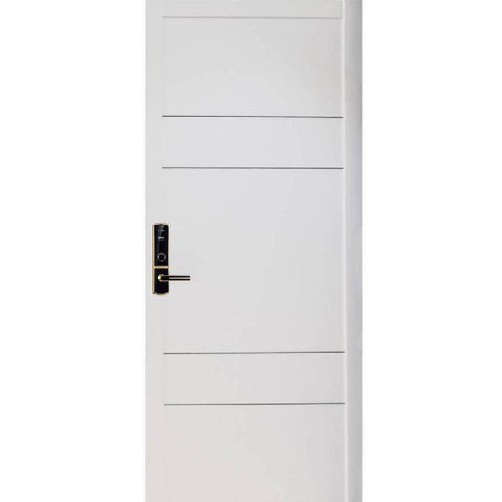 Chapa Electrónica para Residencia MXSYK-001-8 NFC Oro Espesor de Puerta 30 a 70 mm Pilas 4 x AA No incluidas SafetyKnob