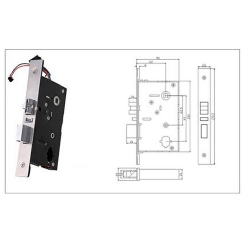 Cerraduras Control de Acceso MXSYK-002-7 NFC Plata Espesor de Puerta 30 a 70 mm Pilas 4 x AA No incluidas SafetyKnob
