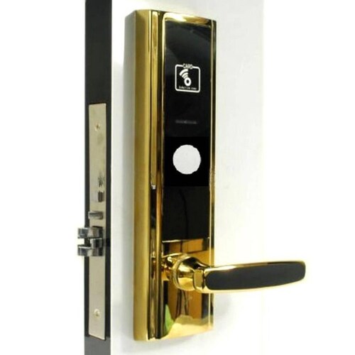 Cerradura para Puerta MXWSL-002-2 NFC Oro Espesor de Puerta 38 a 88 mm Pilas 4 x AA No incluidas WirelessLock