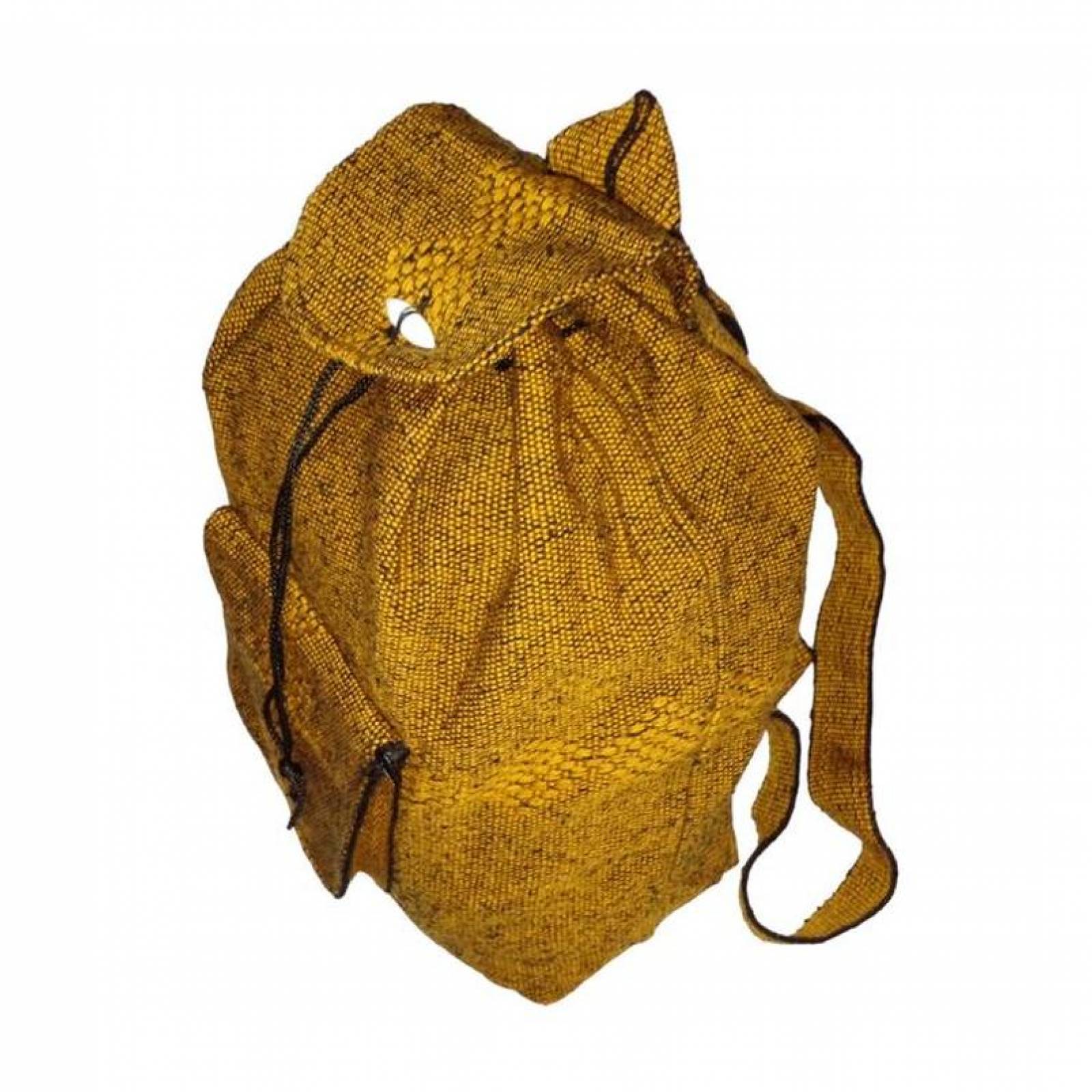 Mochila Hecha a Mano or Mexicanos MXETZ-001-10 1 Pza 10Kg CaféNegro Hechas a Mano HiloEstambre, KetzaColors