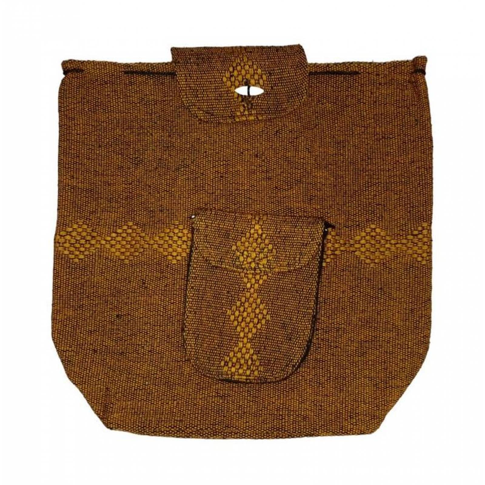 Mochila Hecha a Mano or Mexicanos MXETZ-001-10 1 Pza 10Kg CaféNegro Hechas a Mano HiloEstambre, KetzaColors